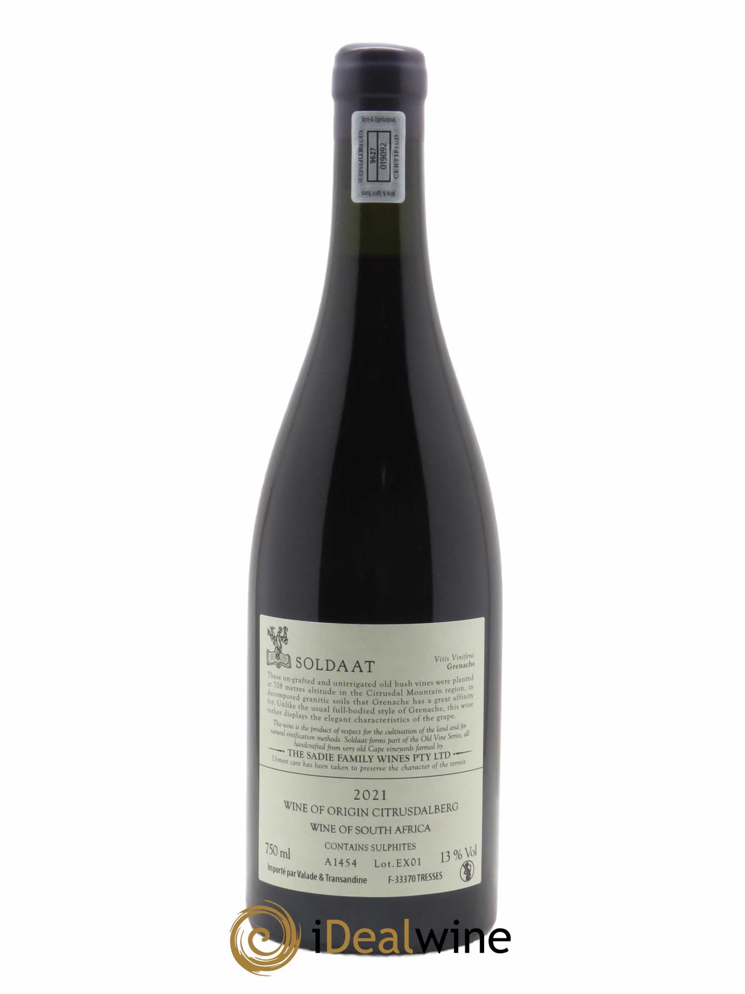 Piekenierskloof The Sadie Family Soldaat 2021 - Lot de 1 bouteille - 1