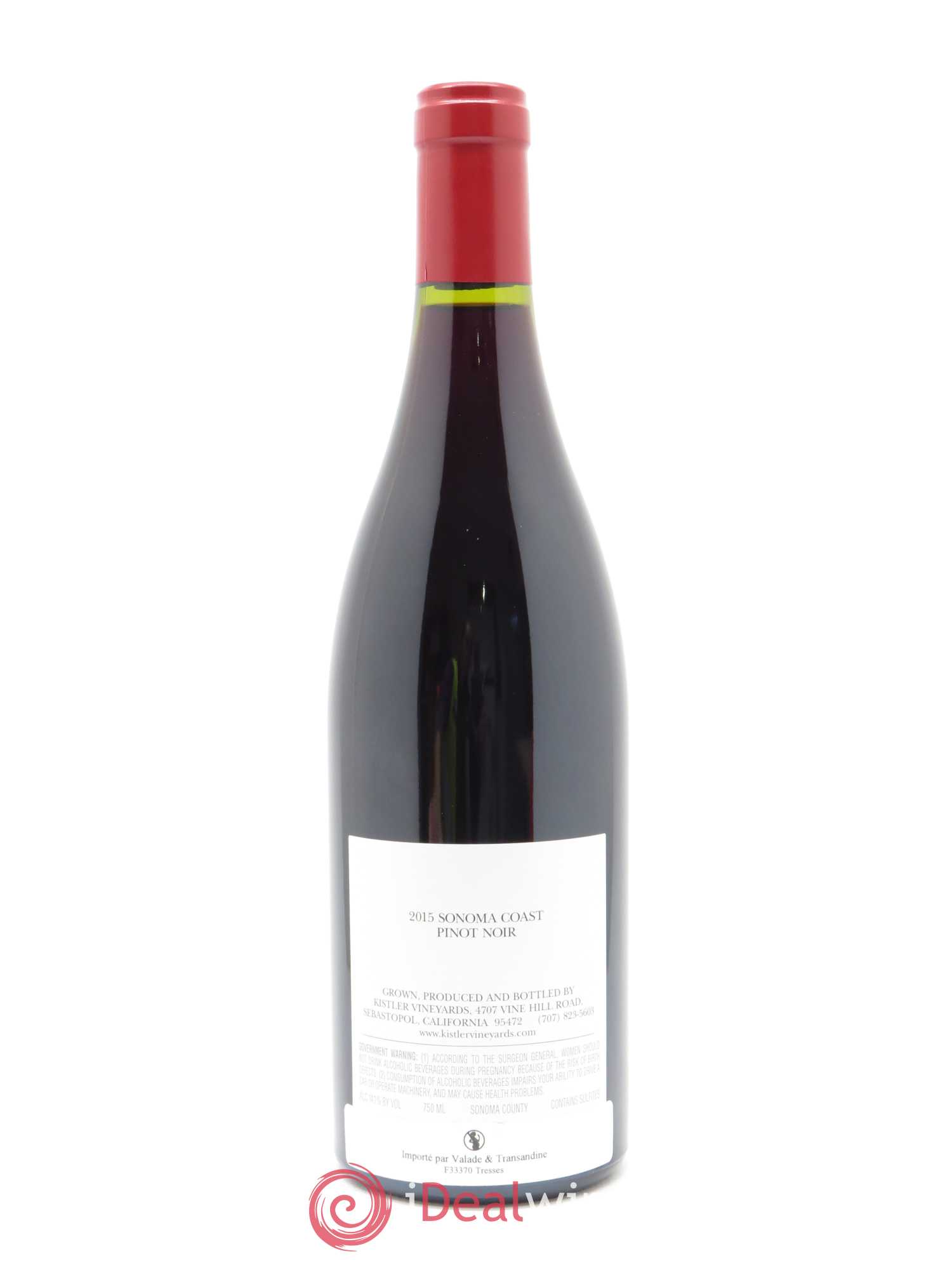 Sonoma Coast Pinot Noir Kistler 2015 - Lot de 1 bouteille - 1