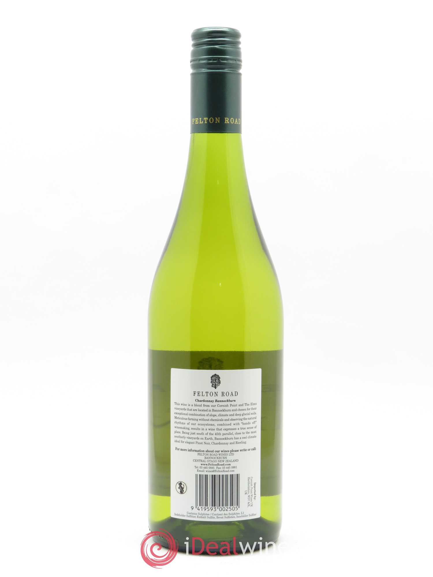 Central Otago Felton Road Bannockburn Chardonnay 2018 - Lot de 1 bouteille - 1