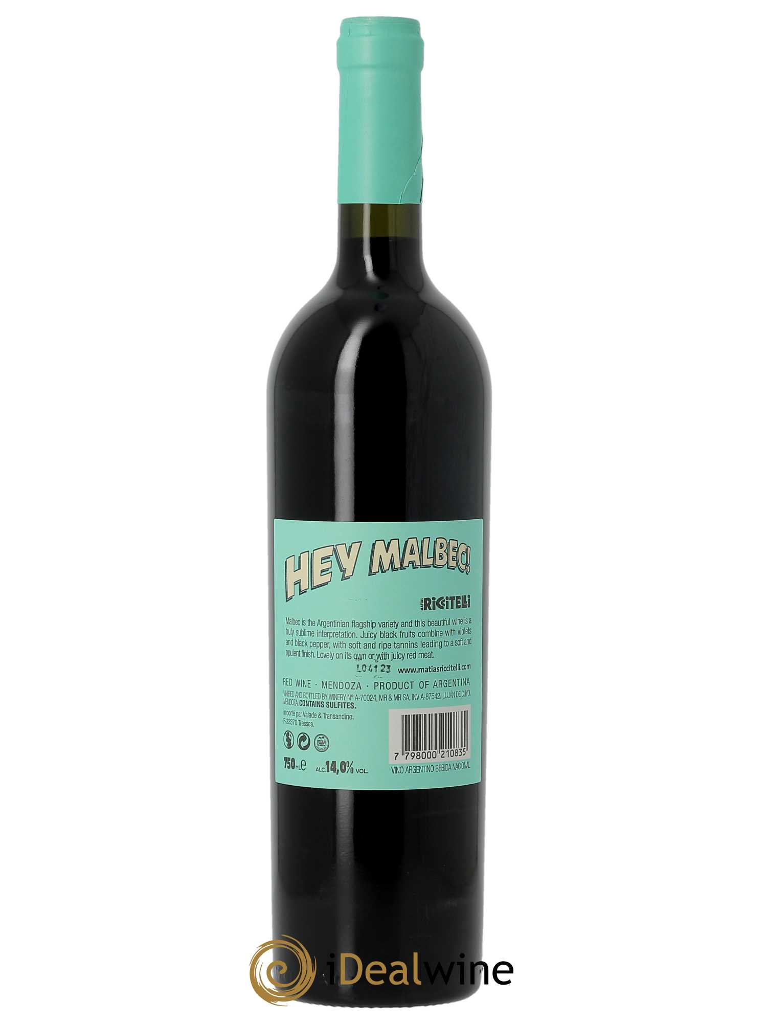 Mendoza Matias Riccitelli Hey Malbec 2022 - Posten von 1 Flasche - 1