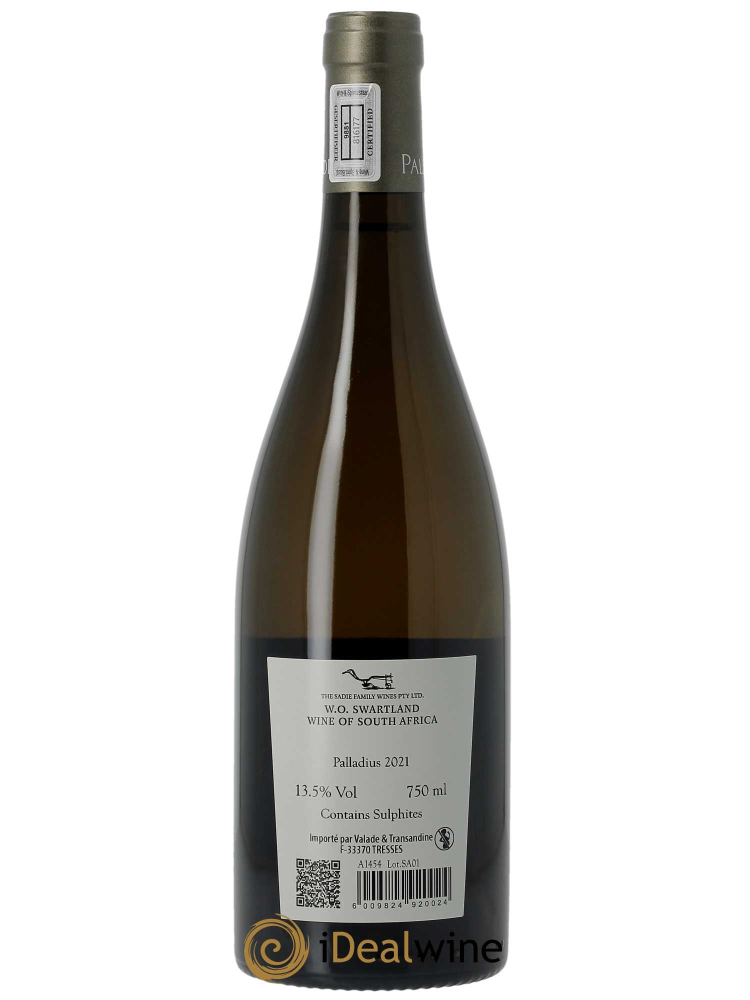 Swartland The Sadie Family Palladius 2021 - Lot of 1 bottle - 1