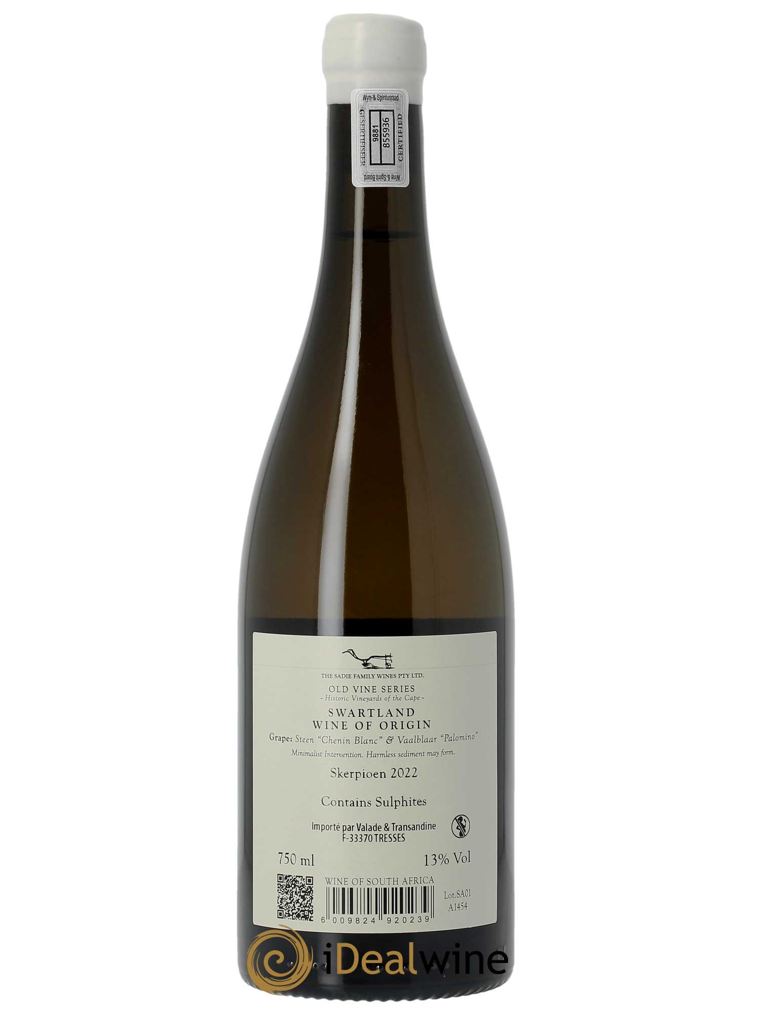 Swartland The Sadie Family WO Skerpioen 2022 - Lot de 1 bouteille - 1