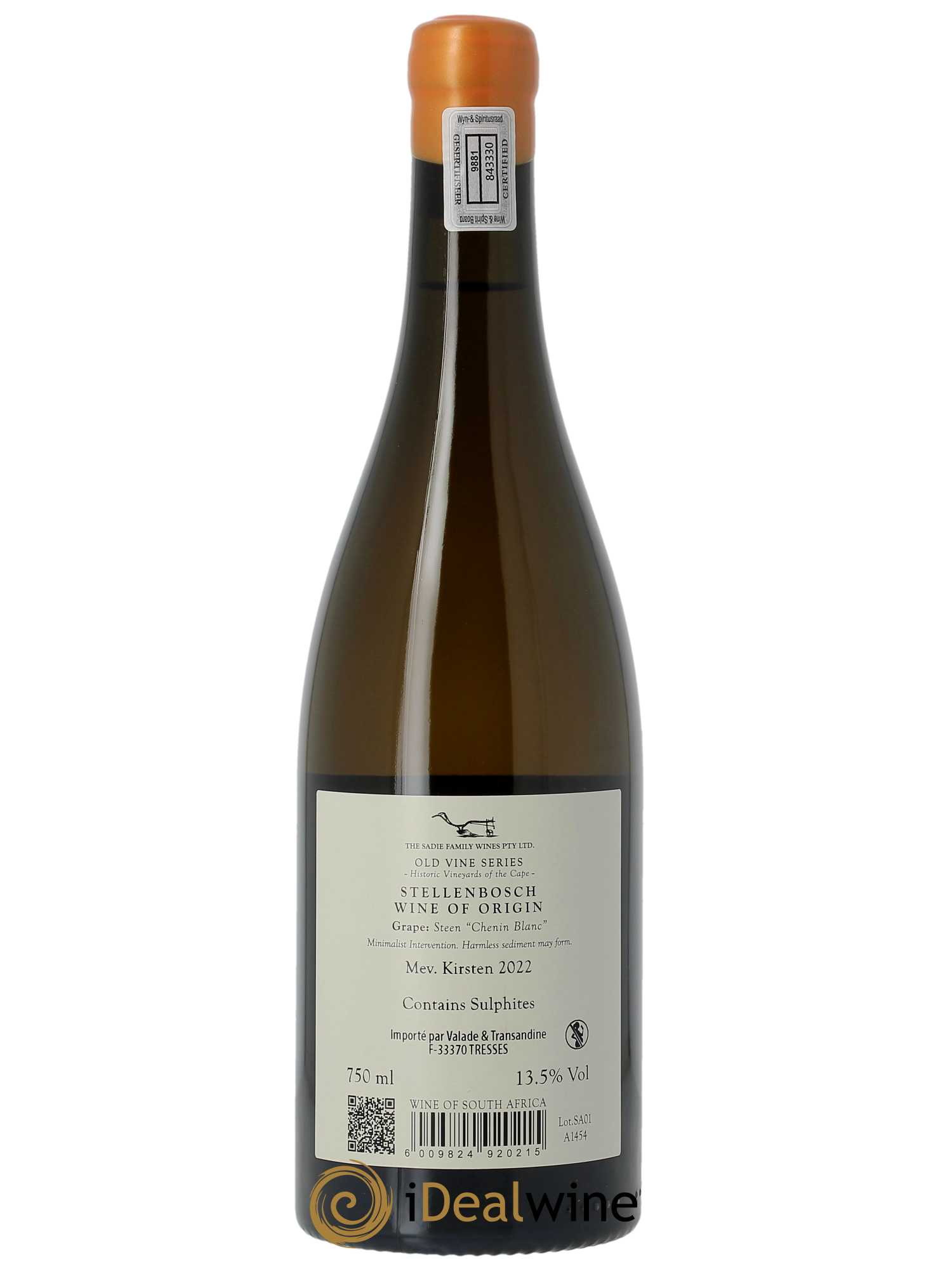 Stellenbosch The Sadie Family WO Mev Kirsten 2022 - Lot de 1 bouteille - 1