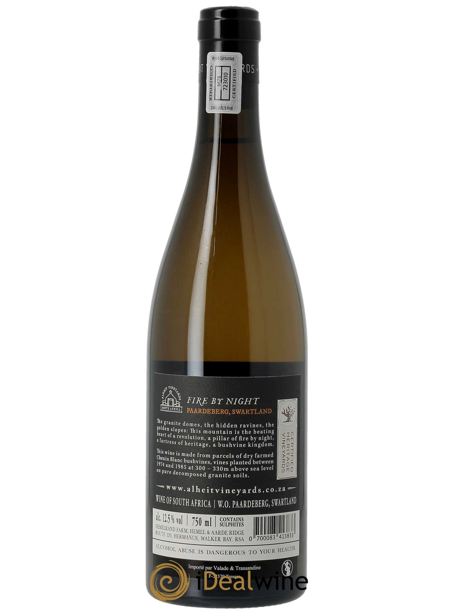 Western Cape Alheit Vineyards Fire by Night 2022 - Lot de 1 bouteille - 1