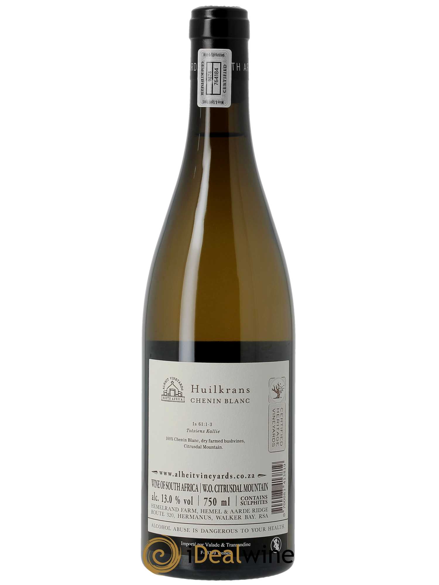 Citrusdal Mountain Alheit Huilkrans Chenin blanc 2022 - Lot de 1 bouteille - 1