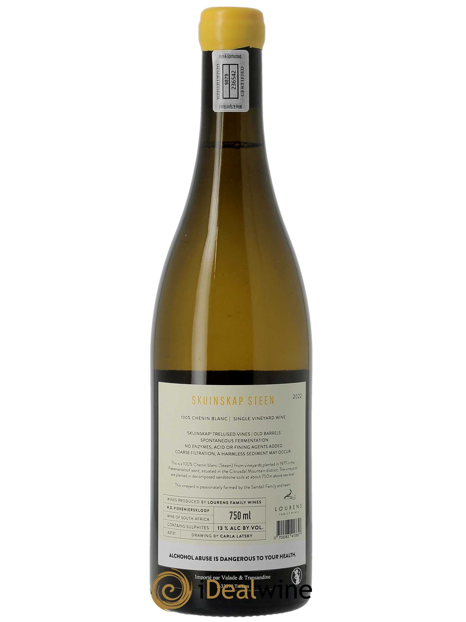 Piekenierskloof Lourens Family Wines Skuinskap Steen 2022 - Lot of 1 bottle - 1