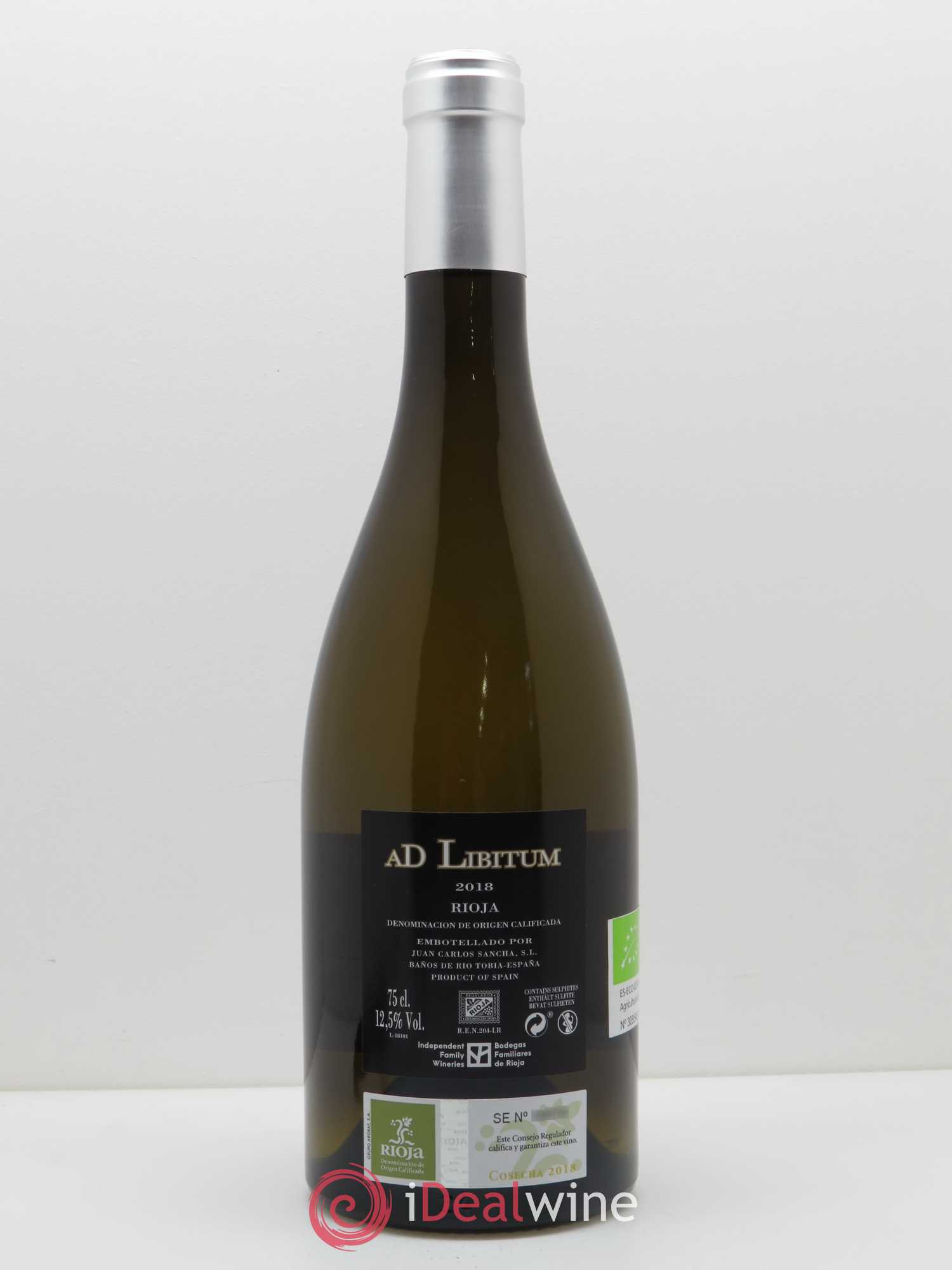 Rioja DOCa Ad Libitum Tempranillo Blanco Juan Carlos Sancha 2018 - Posten von 1 Flasche - 1