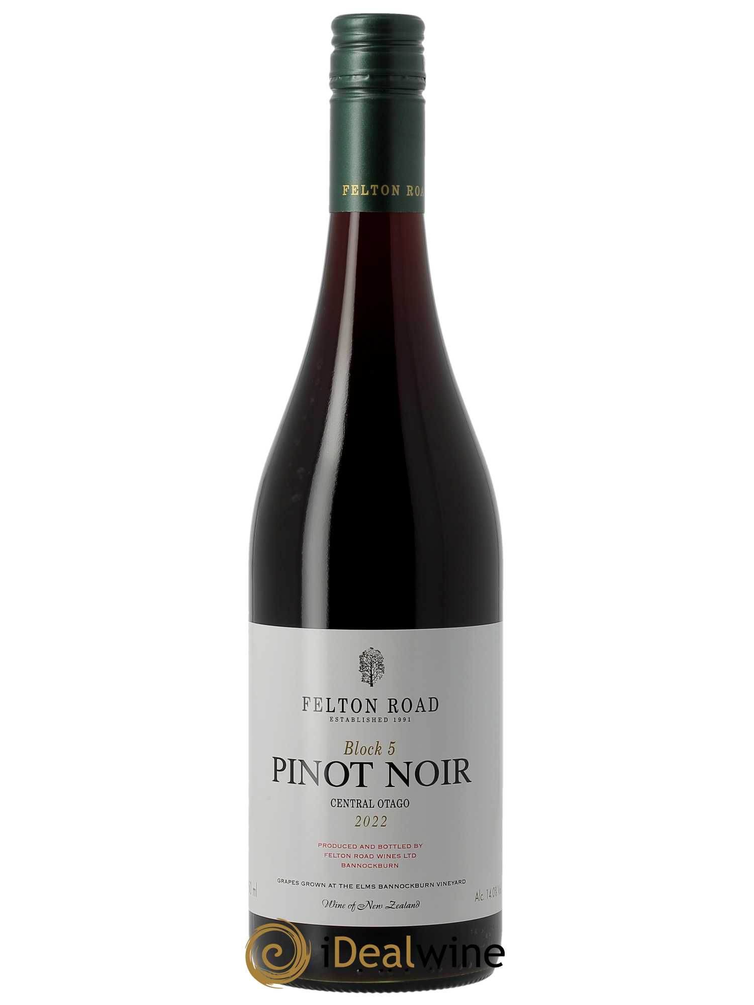 Central Otago Felton Road Block 5 Pinot Noir 2022 - Lot of 1 bottle - 0