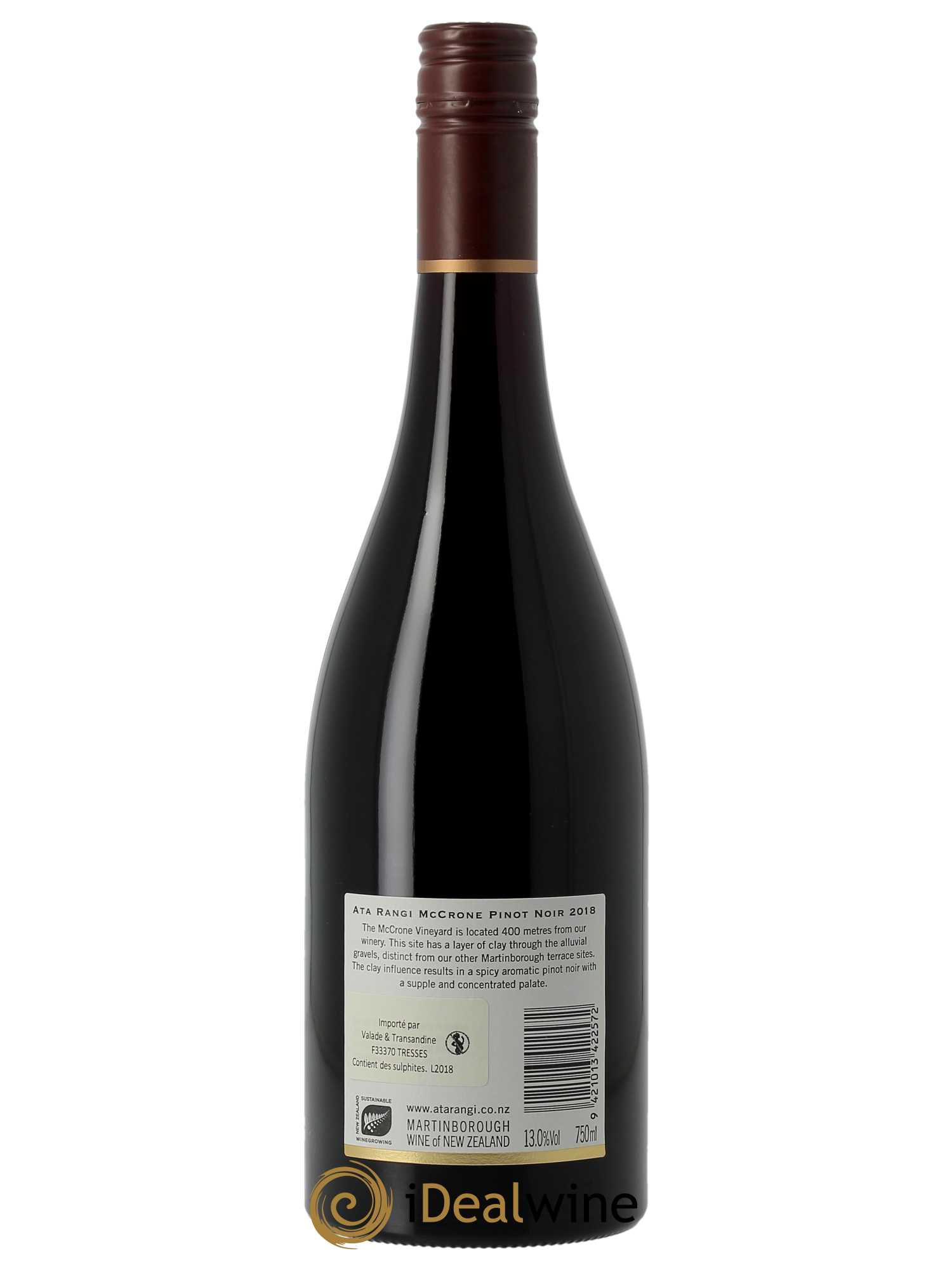 Martinborough Ata Rangi Mc Crone Vineyard Pinot Noir 2018 - Lot of 1 bottle - 1