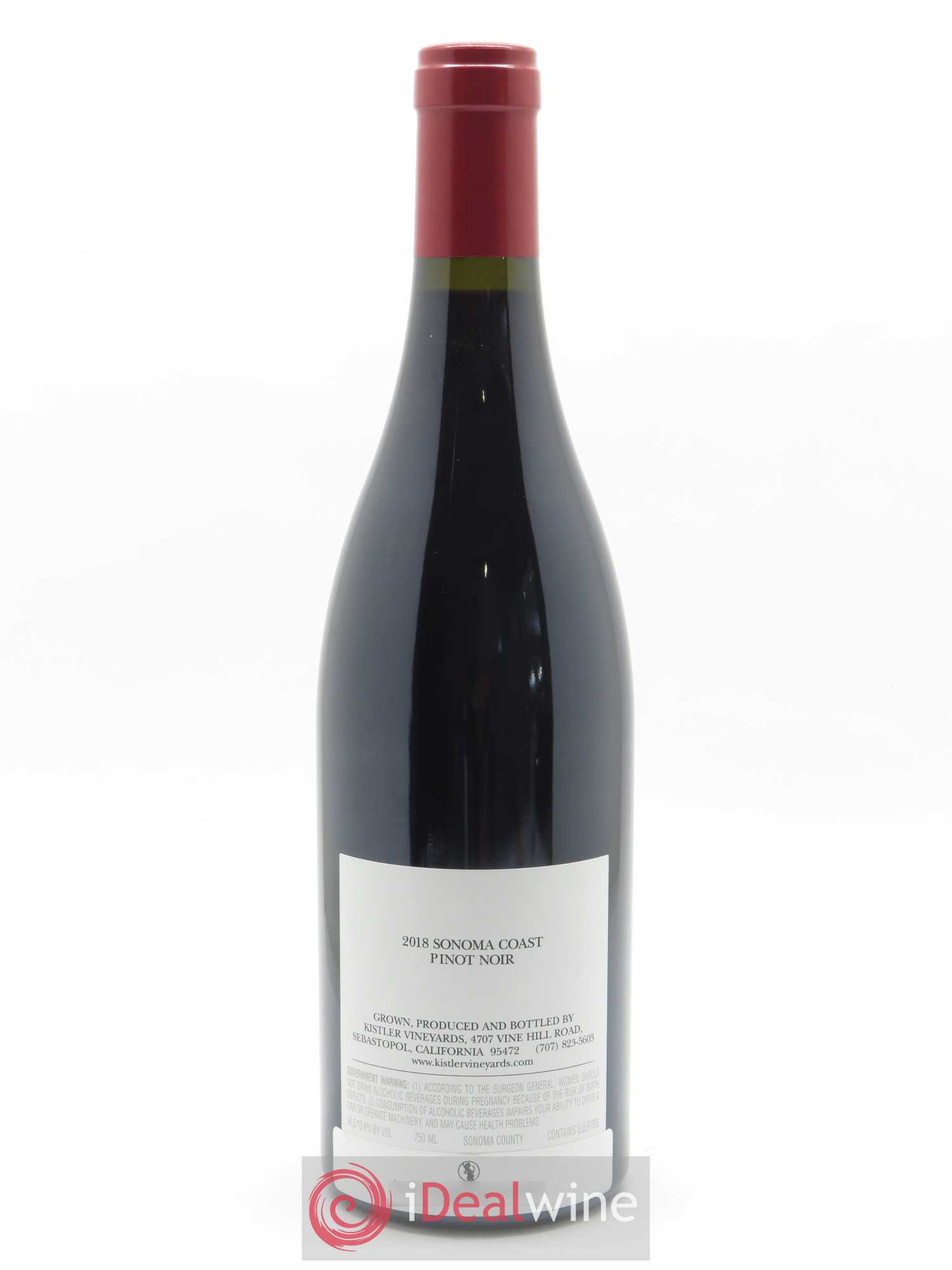 Sonoma Coast Pinot Noir Kistler 2018 - Lot de 1 bouteille - 1