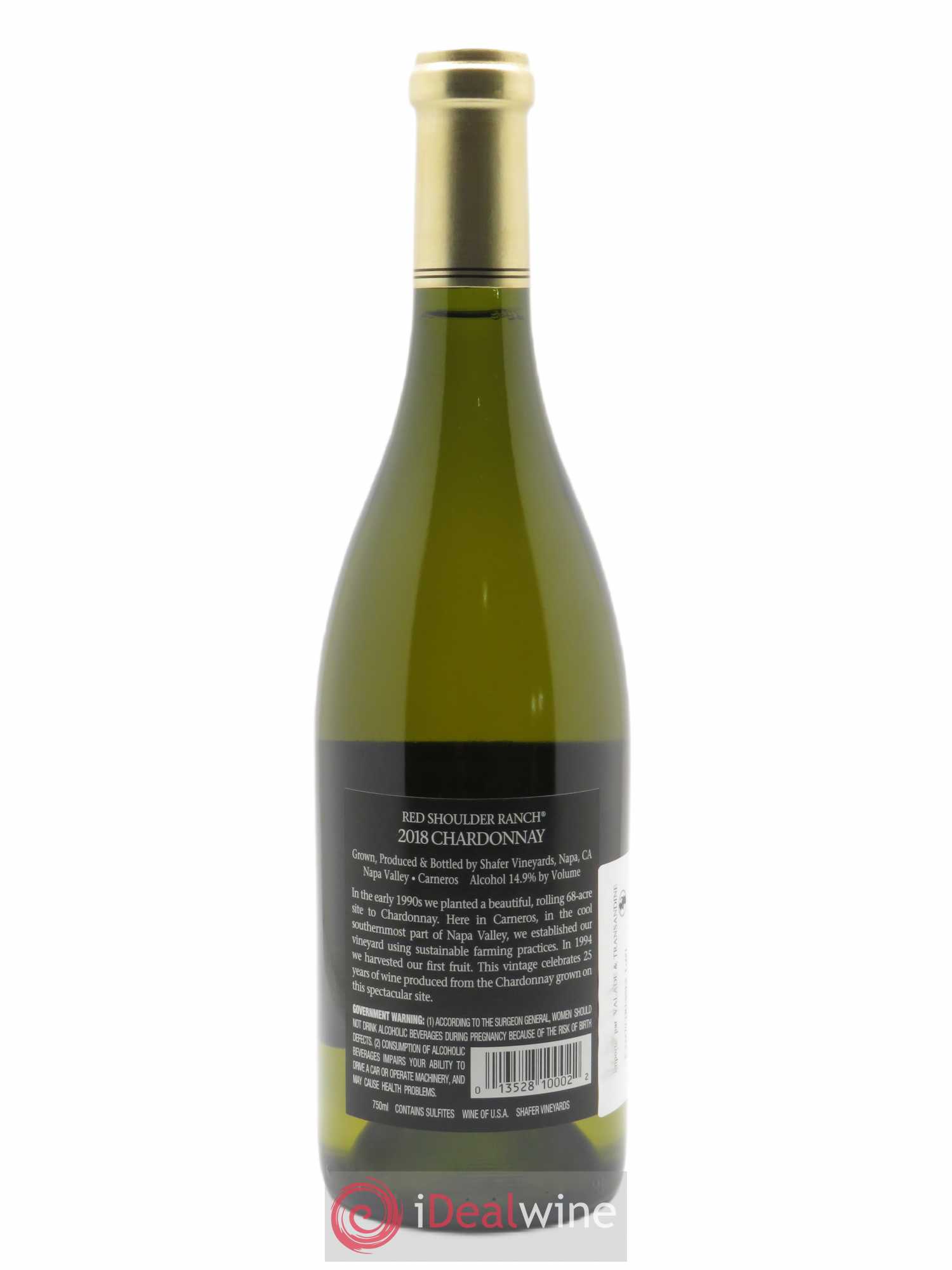 Stags Leap District Red Shoulder Ranch Chardonnay Shafer Vineyards 2018 - Lot of 1 bottle - 1