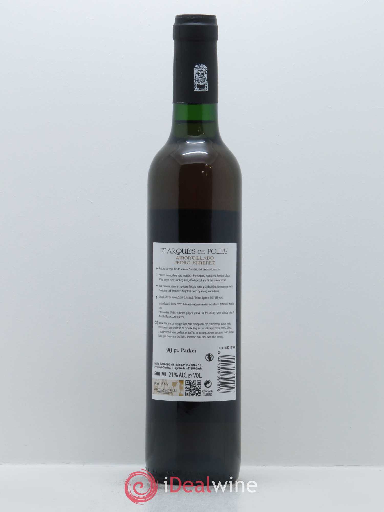 Montilla Moriles Bodegas Toro Albala Amontillado Solera 35 ans (50cl) - Lot de 1 bouteille - 1