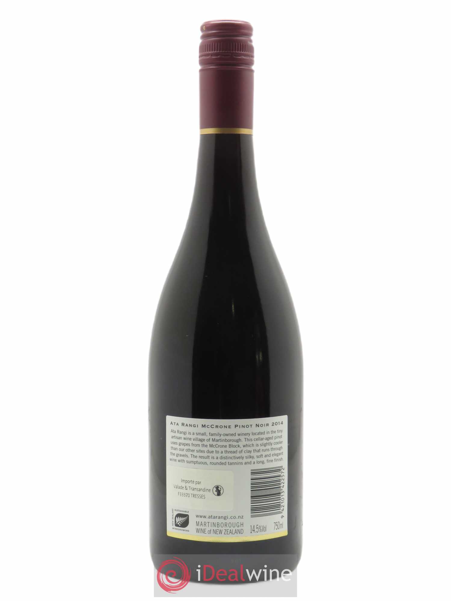 Martinborough Ata Rangi Mc Crone Vineyard Pinot Noir 2014 - Lot de 1 bouteille - 1