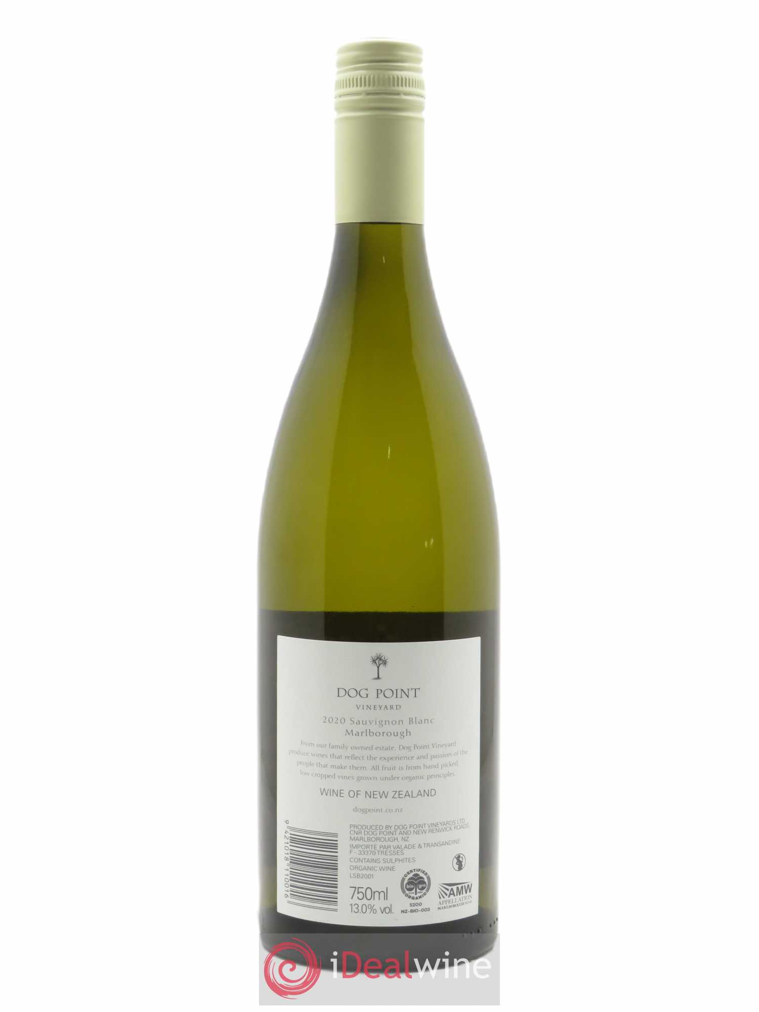 Marlborough Dog Point Sauvignon Blanc 2020 - Lot de 1 bouteille - 1