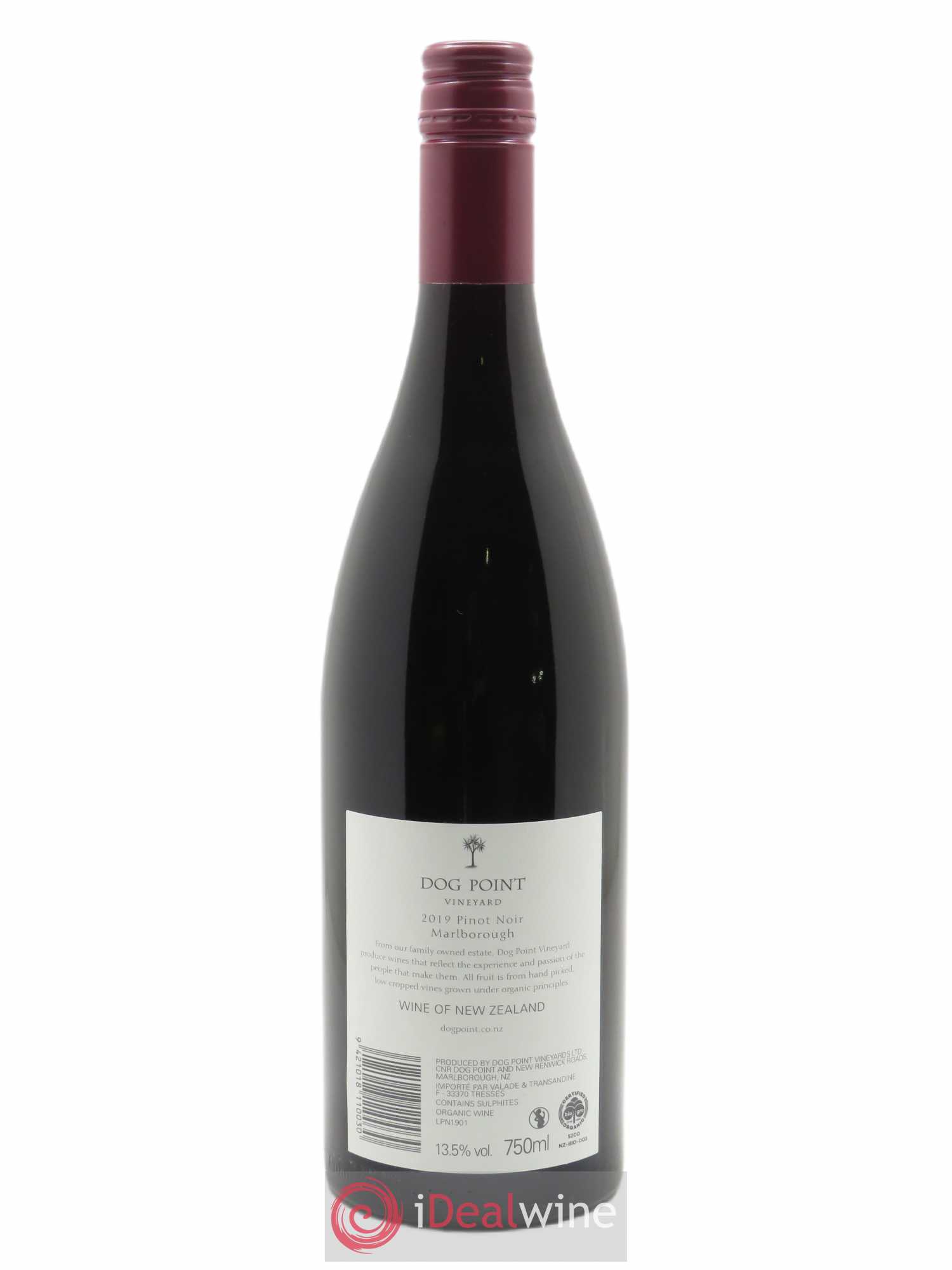 Marlborough Dog Point Pinot Noir 2019 - Lot de 1 bouteille - 1