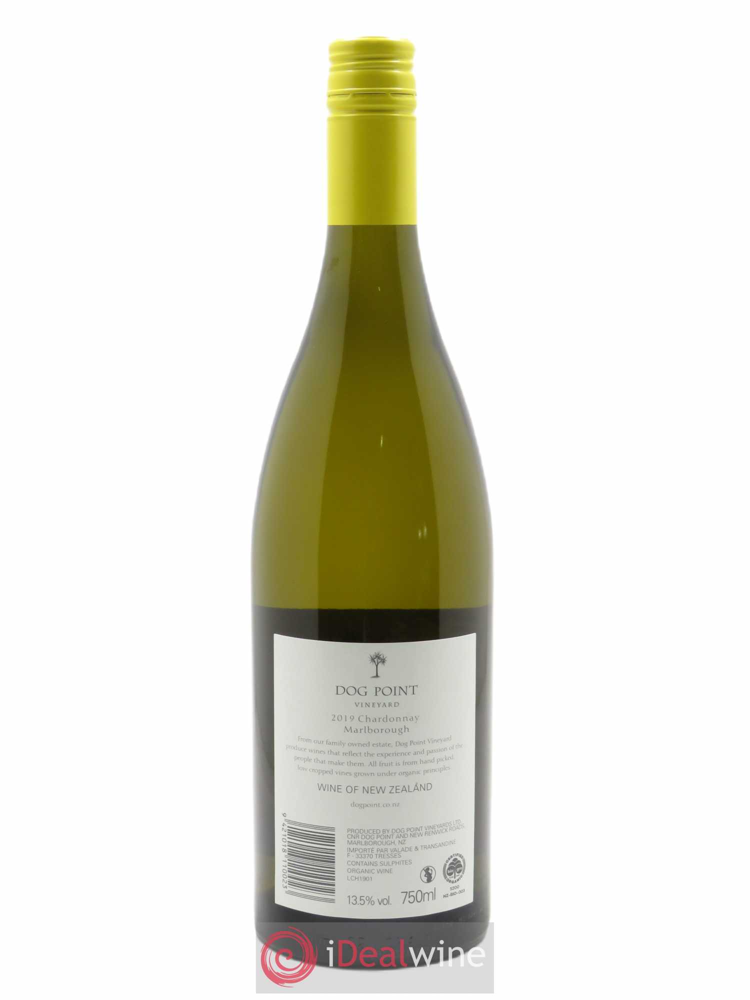 Marlborough Dog Point Chardonnay 2019 - Lot de 1 bouteille - 1
