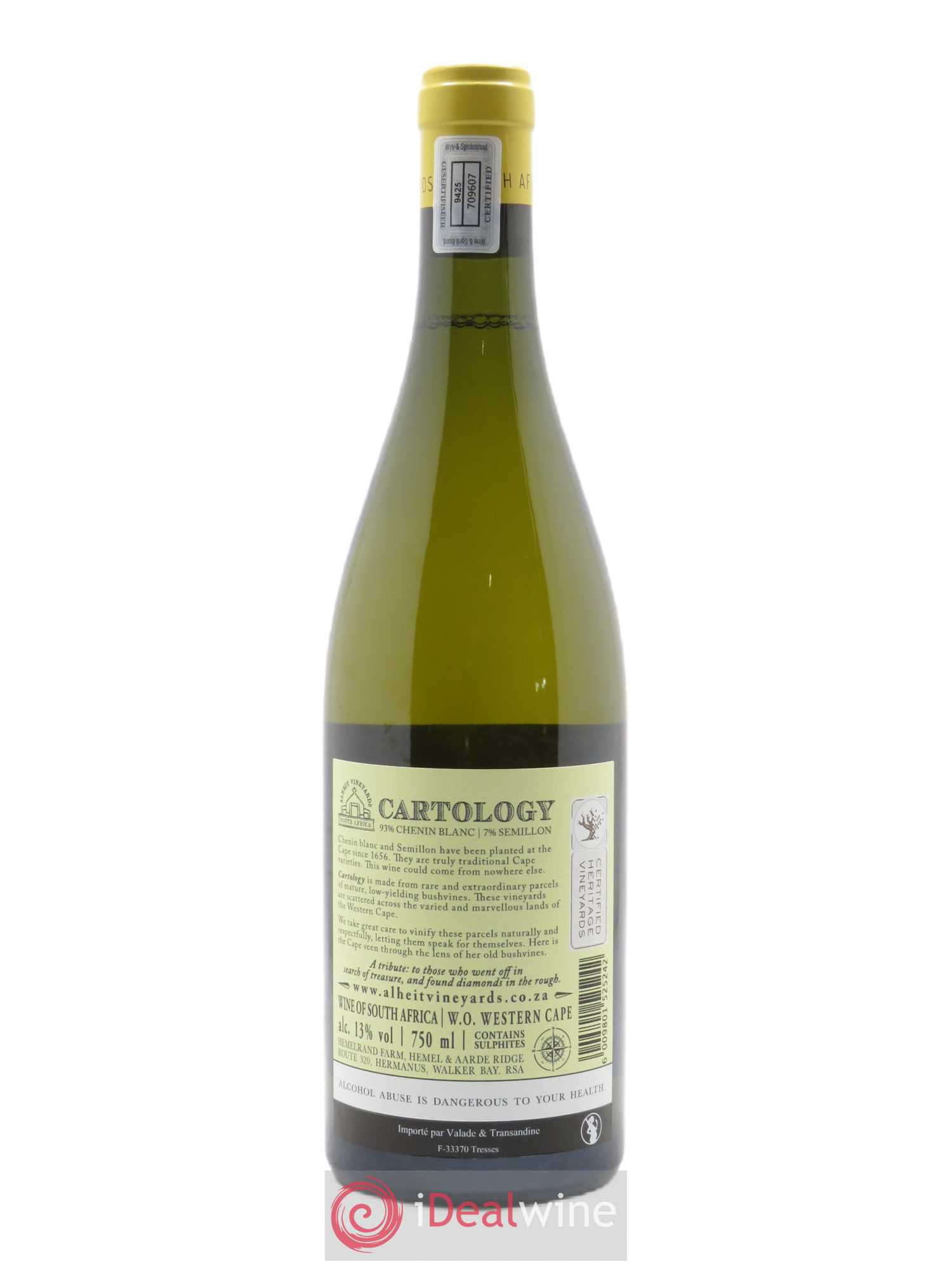 Western Cape Alheit Vineyards Cartology 2020 - Lotto di 1 bottiglia - 1