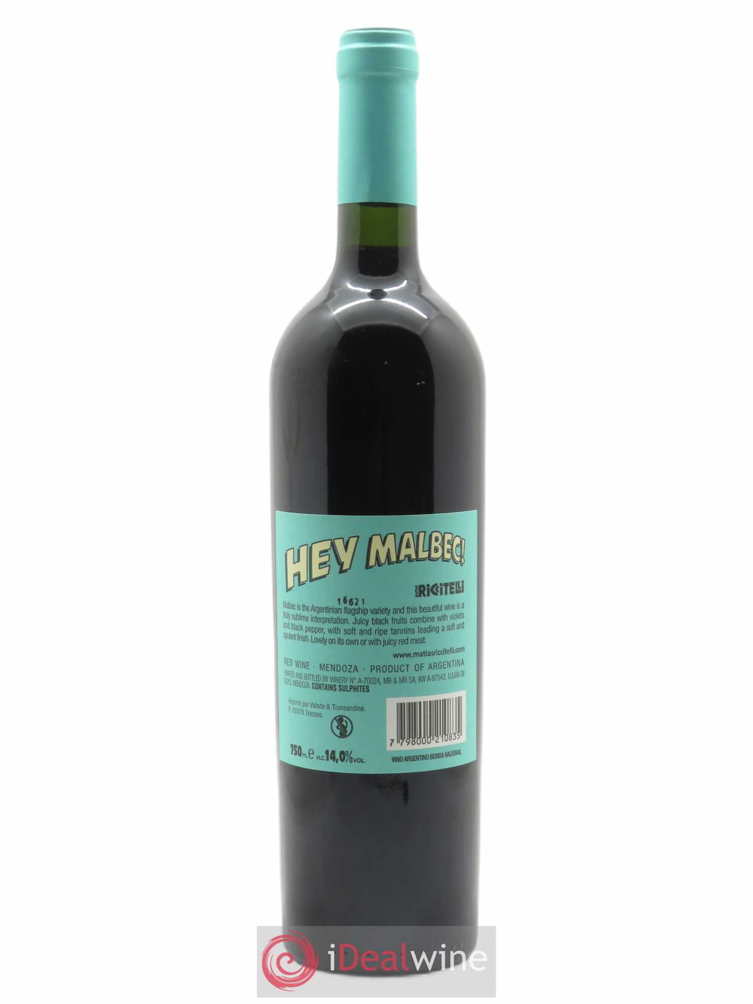 Mendoza Matias Riccitelli Hey Malbec 2020 - Lot of 1 bottle - 1