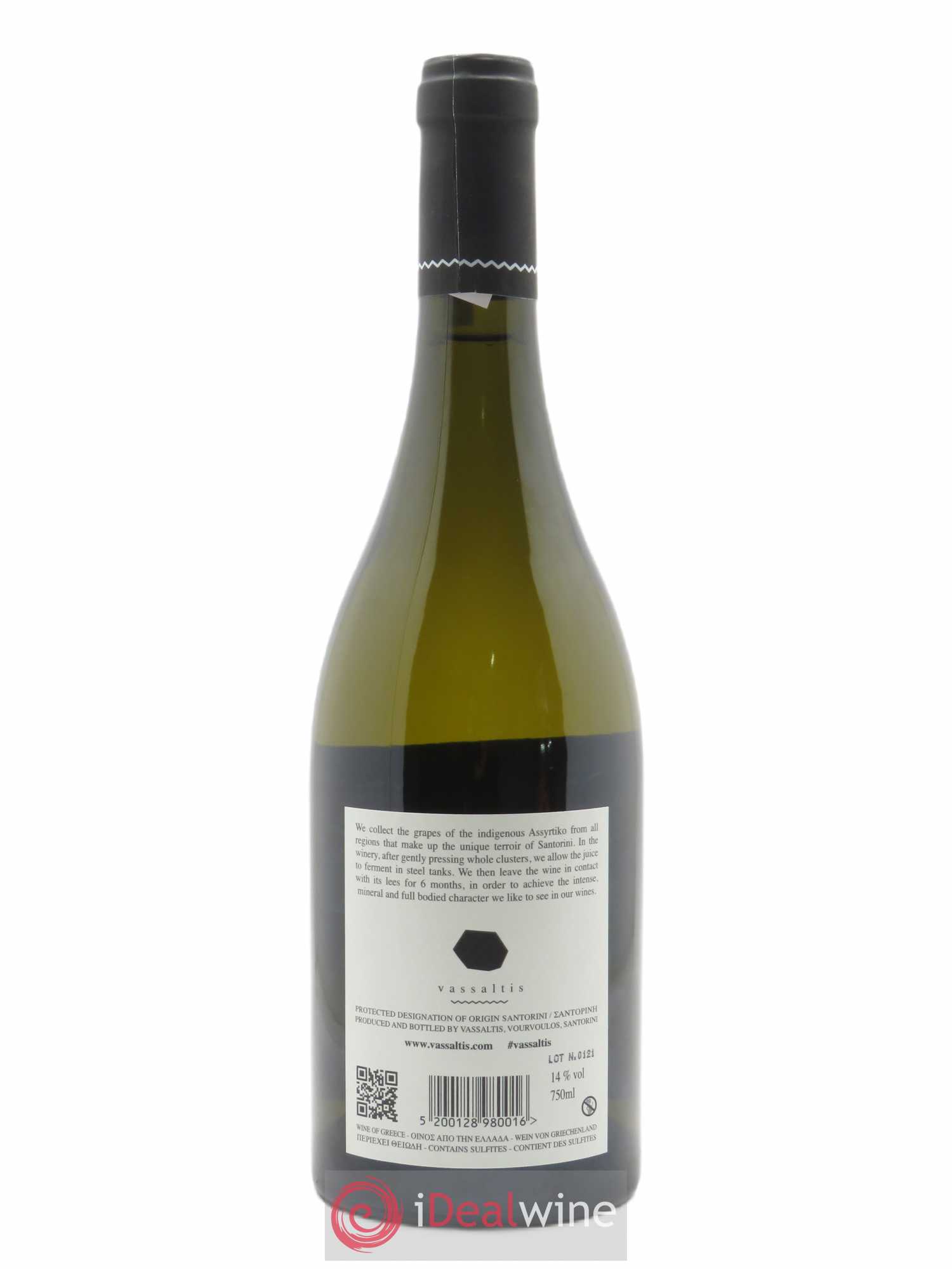 Santorini Vassaltis Assyrtiko 2019 - Lot de 1 bouteille - 1