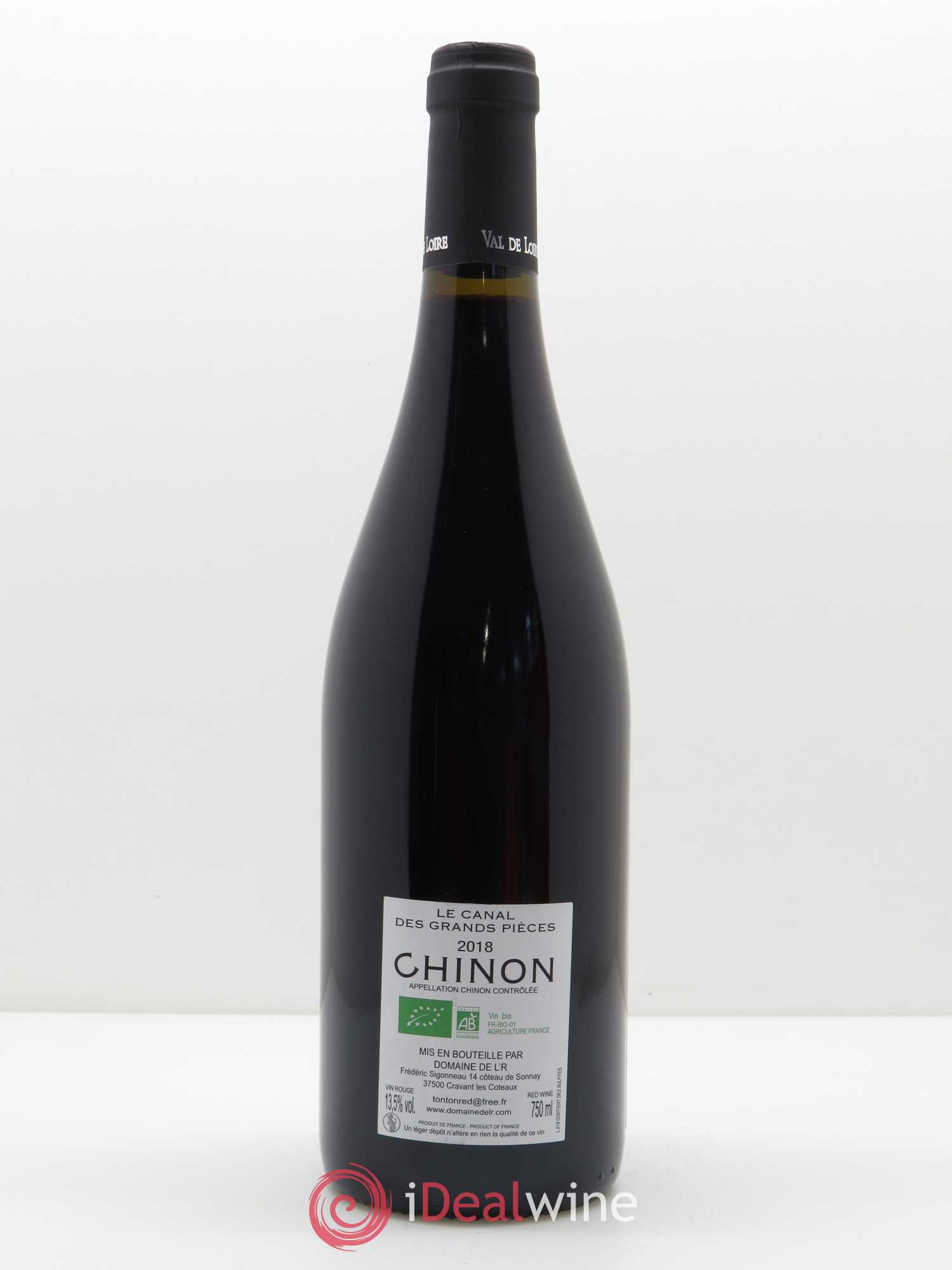 Chinon Le Canal des Grands Pièces Domaine de l'R - Frédéric Sigonneau 2018 - Lot de 1 bouteille - 1