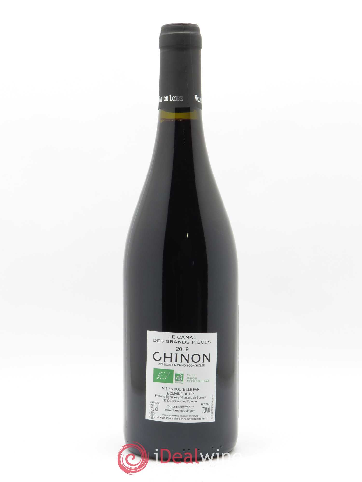 Chinon Le Canal des Grands Pièces Domaine de l'R - Frédéric Sigonneau 2019 - Lot de 1 bouteille - 1