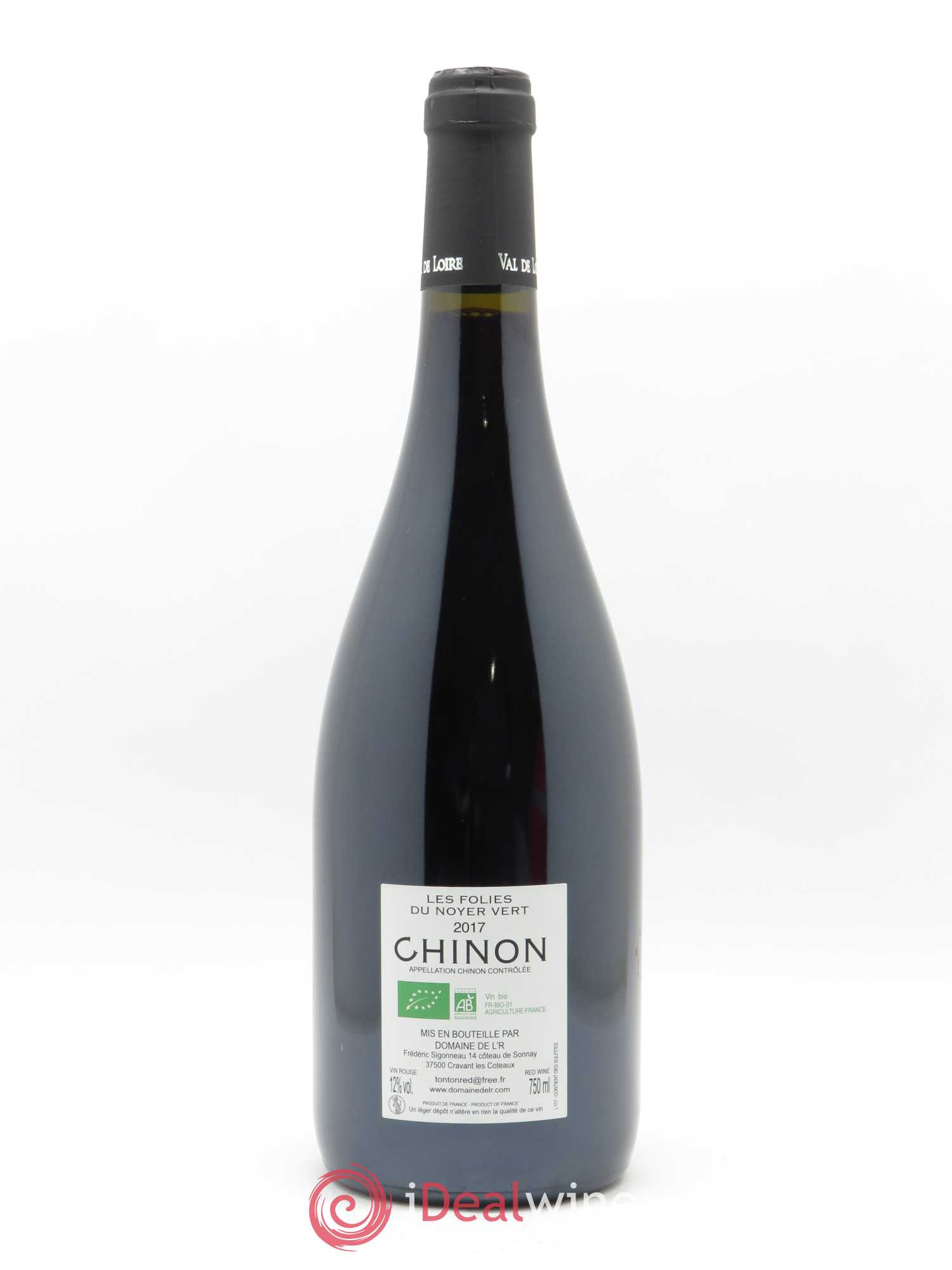 Chinon Les Folies du Noyer Vert Domaine de l'R - Frédéric Sigonneau 2017 - Lot of 1 bottle - 1