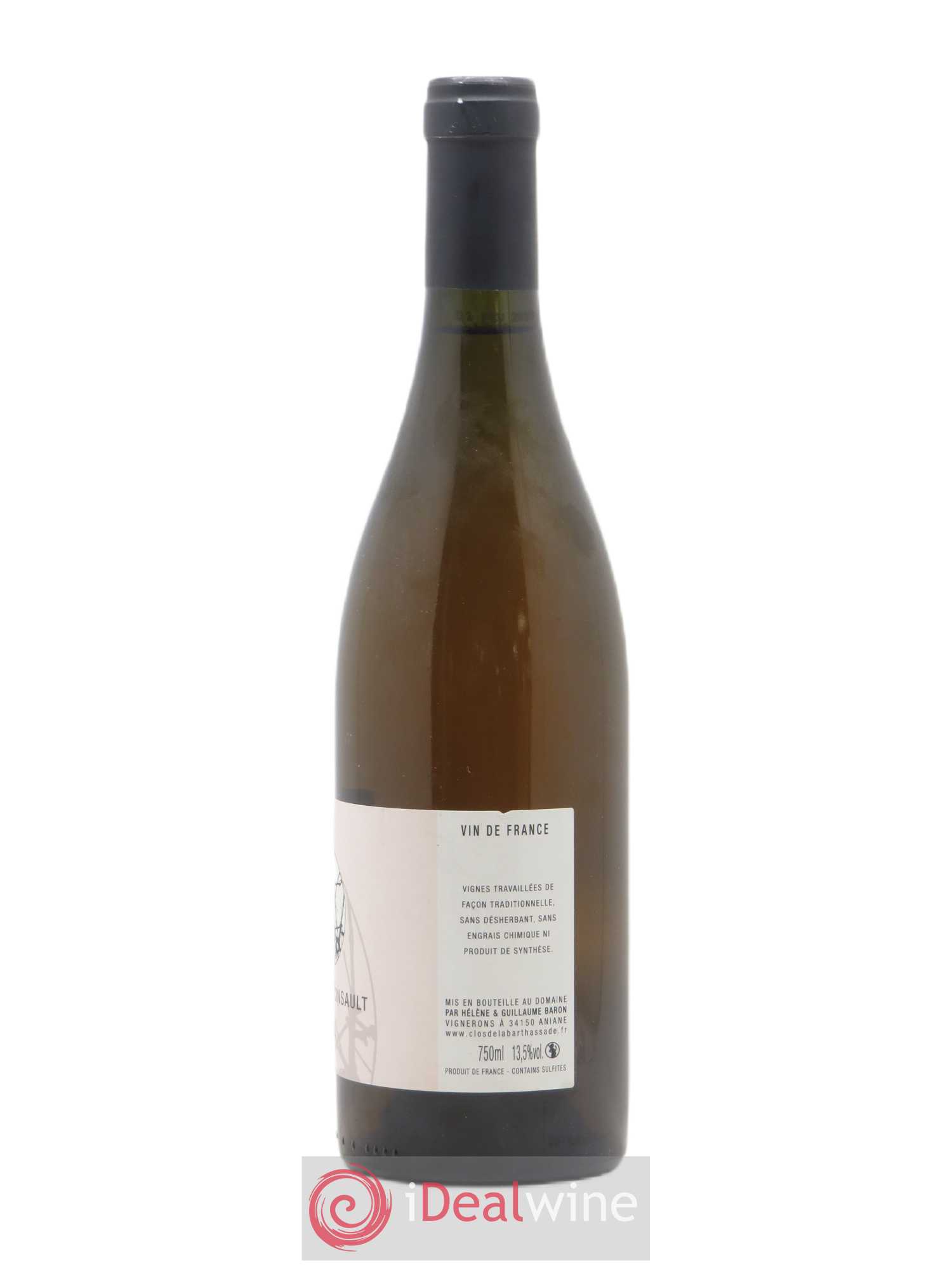 Vin de France Blanc de Cinsault Clos de La Barthassade 2015 - Posten von 1 Flasche - 1