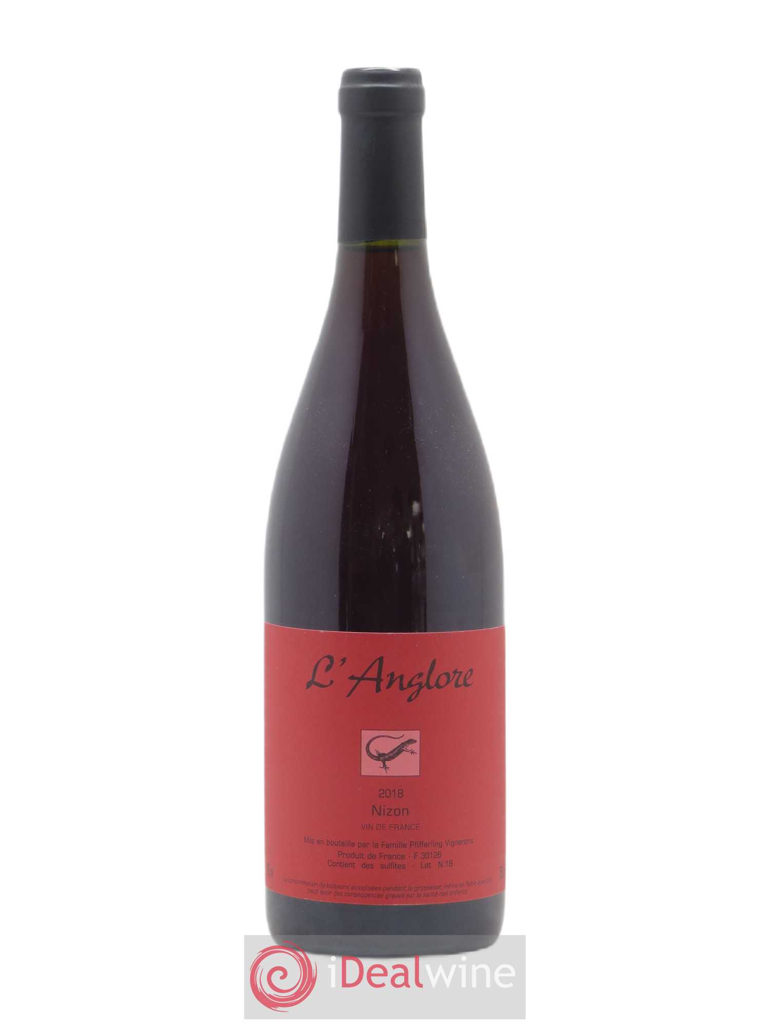 Vin de France Nizon L'Anglore 2018 - Lot de 1 bouteille - 0