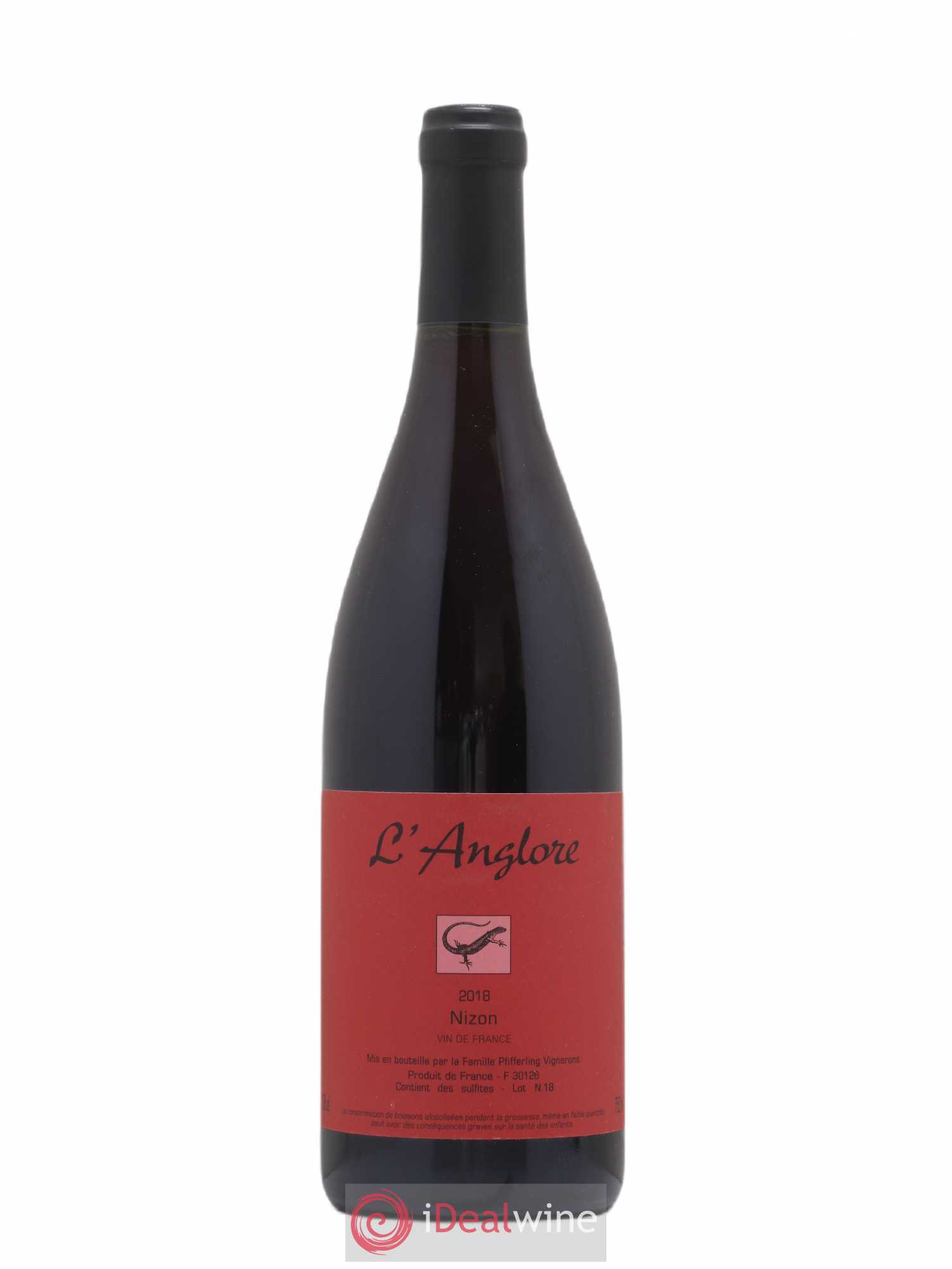 Vin de France Nizon L'Anglore 2018 - Lot de 1 bouteille - 0