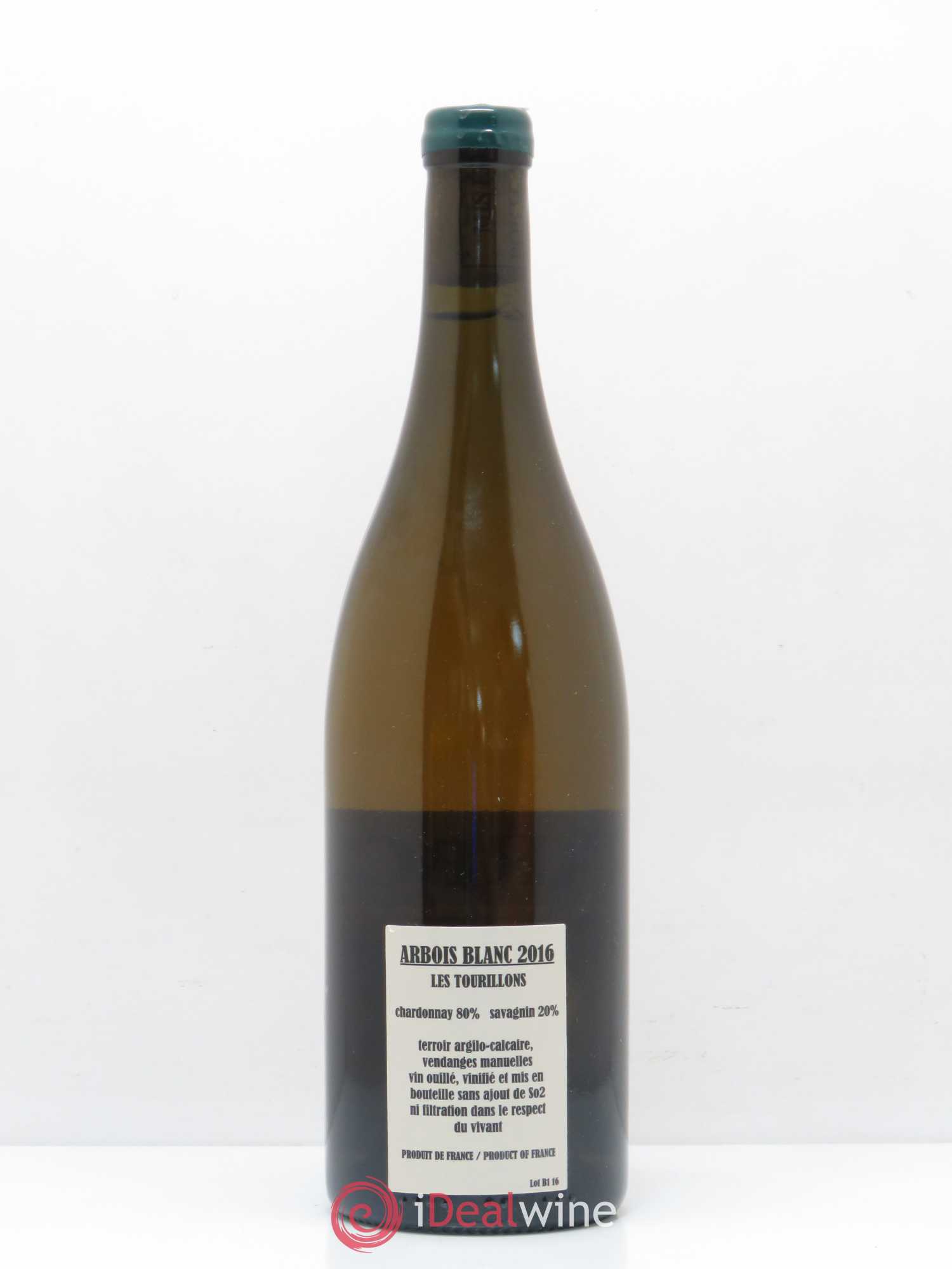 Arbois Les Tourillons Chardonnay Savagnin Renaud Bruyère et Adeline Houillon 2016 - Posten von 1 Flasche - 1