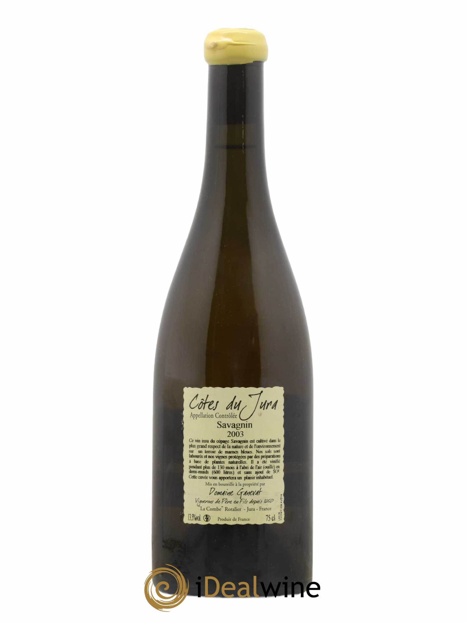 Côtes du Jura Les Vignes de mon Père Jean-François Ganevat (Domaine) 2003 - Lot de 1 bouteille - 1