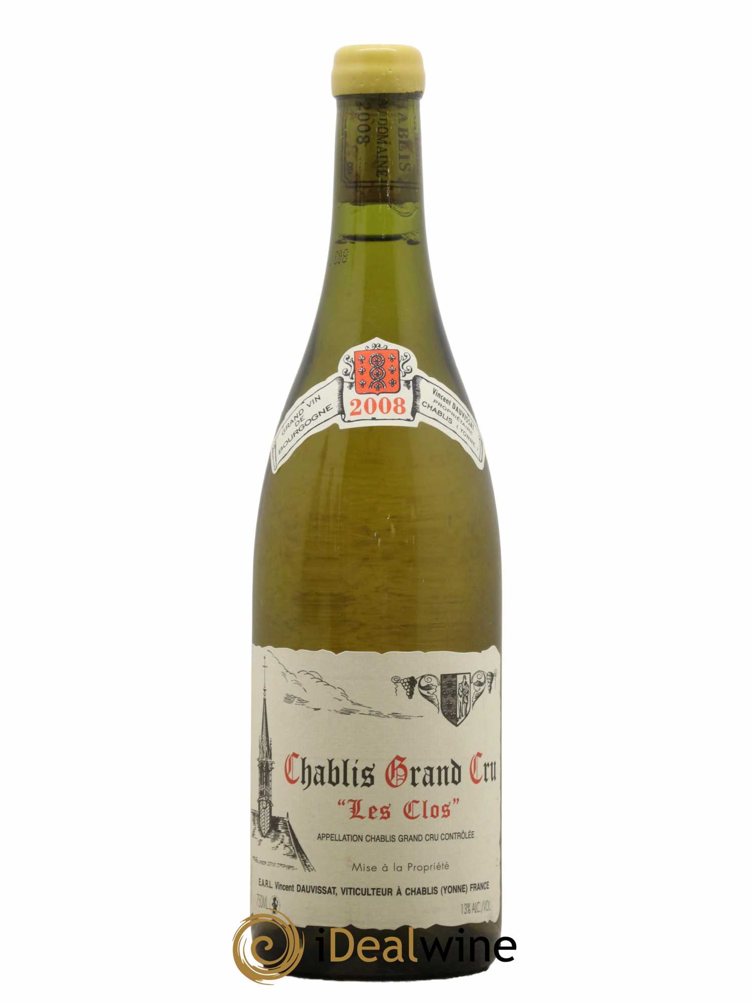 Chablis Grand Cru Les Clos Vincent Dauvissat (Domaine) 2008 - Lot de 1 bouteille - 0