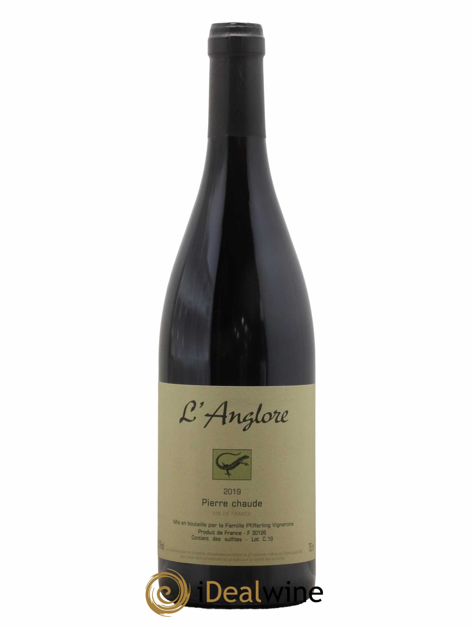 Vin de France Pierre chaude L'Anglore 2019 - Lot de 1 bouteille - 0
