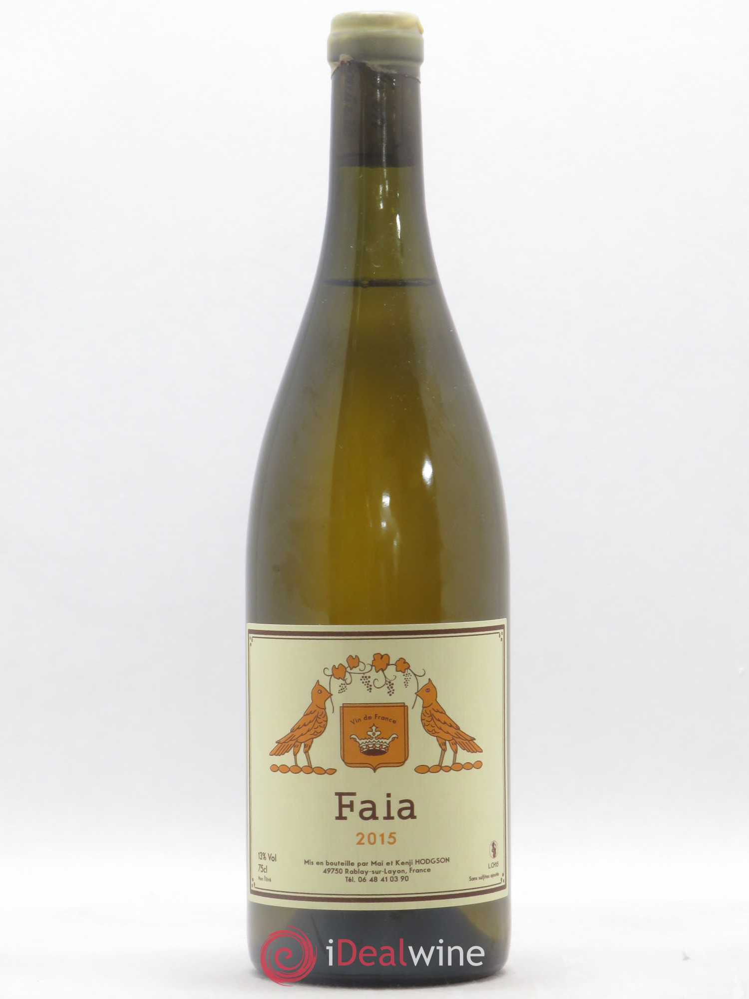 Vin de France Faia Mai & Kenji Hodgson 2015 - Lot de 1 bouteille - 0