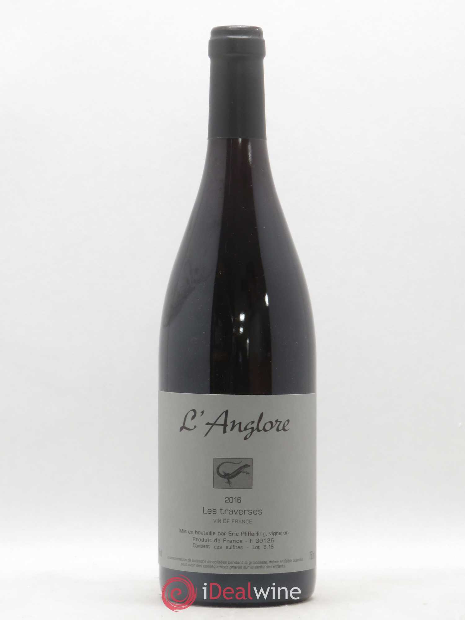 Vin de France Les Traverses L'Anglore 2016 - Lot de 1 bouteille - 0