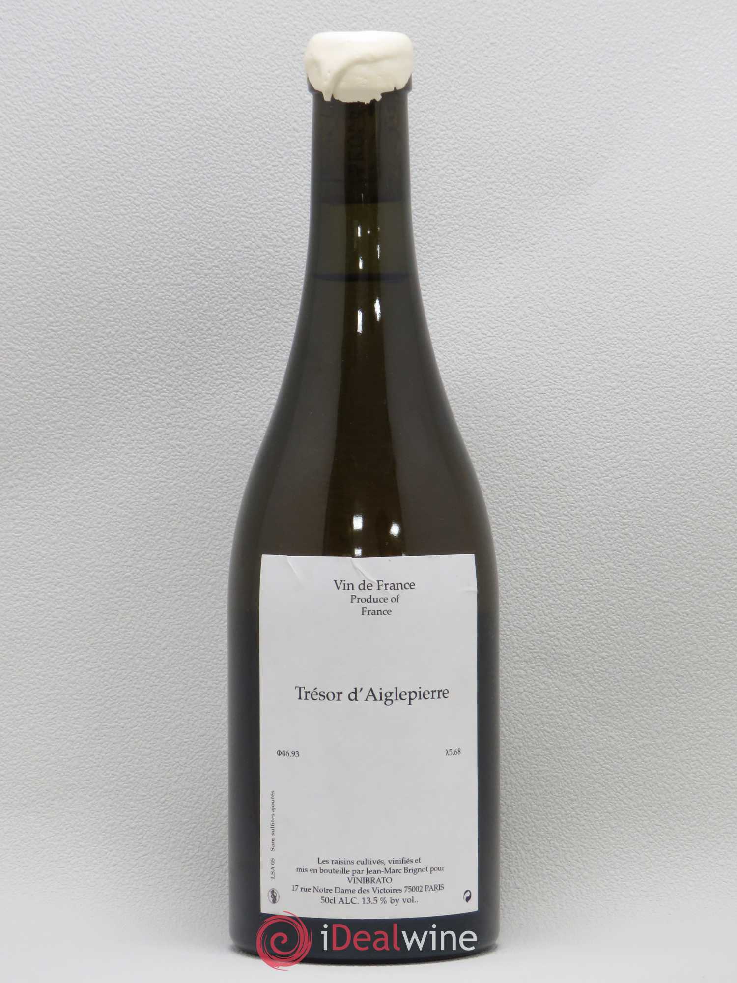 Vin de France Tresor d'Aiglepierre Jean Marc Brignot 2005 - Posten von 1 Flasche - 0