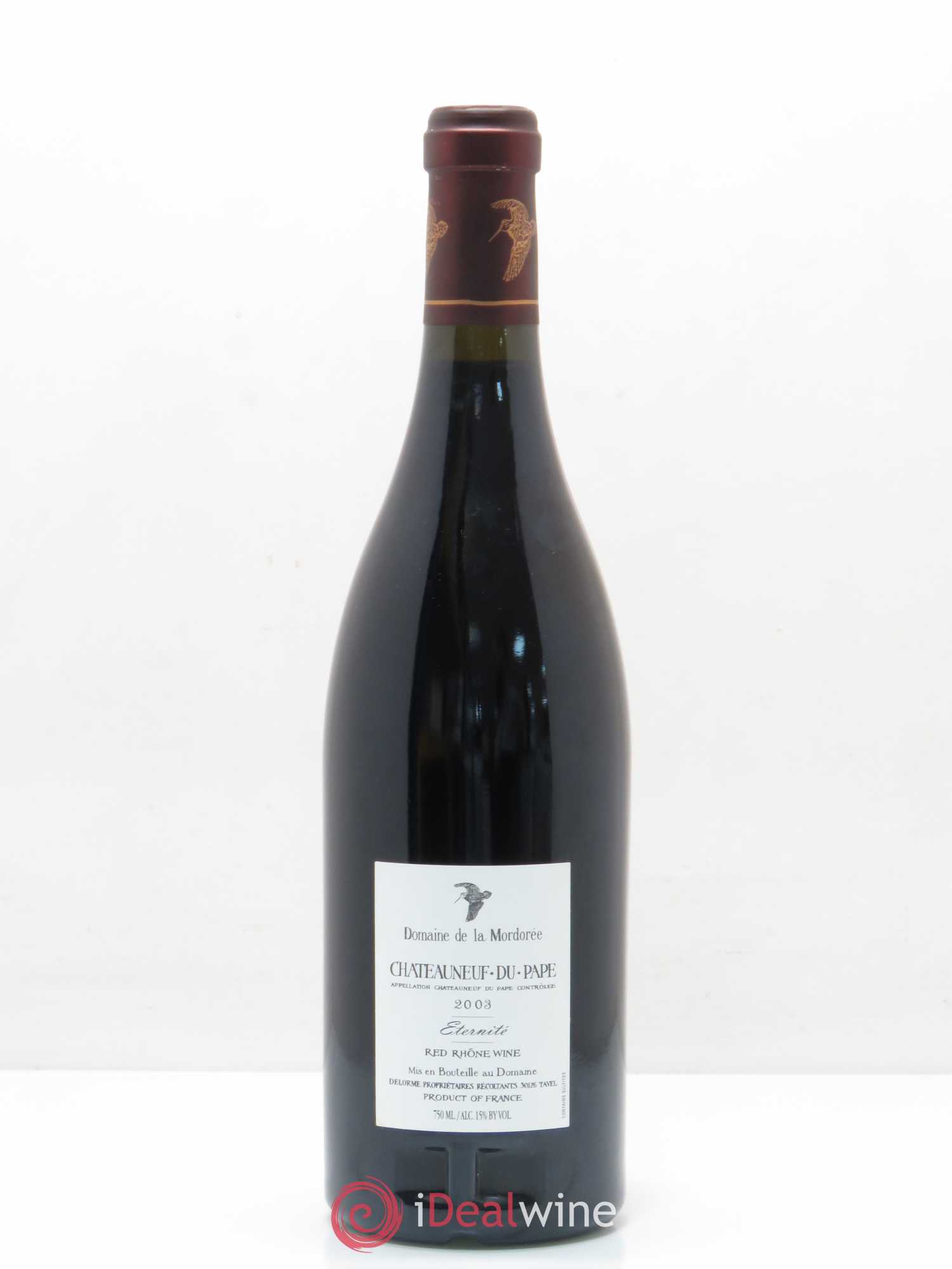 Châteauneuf-du-Pape La Plume du Peintre La Mordorée (Domaine de) Eternité 2003 - Lot de 1 bouteille - 1