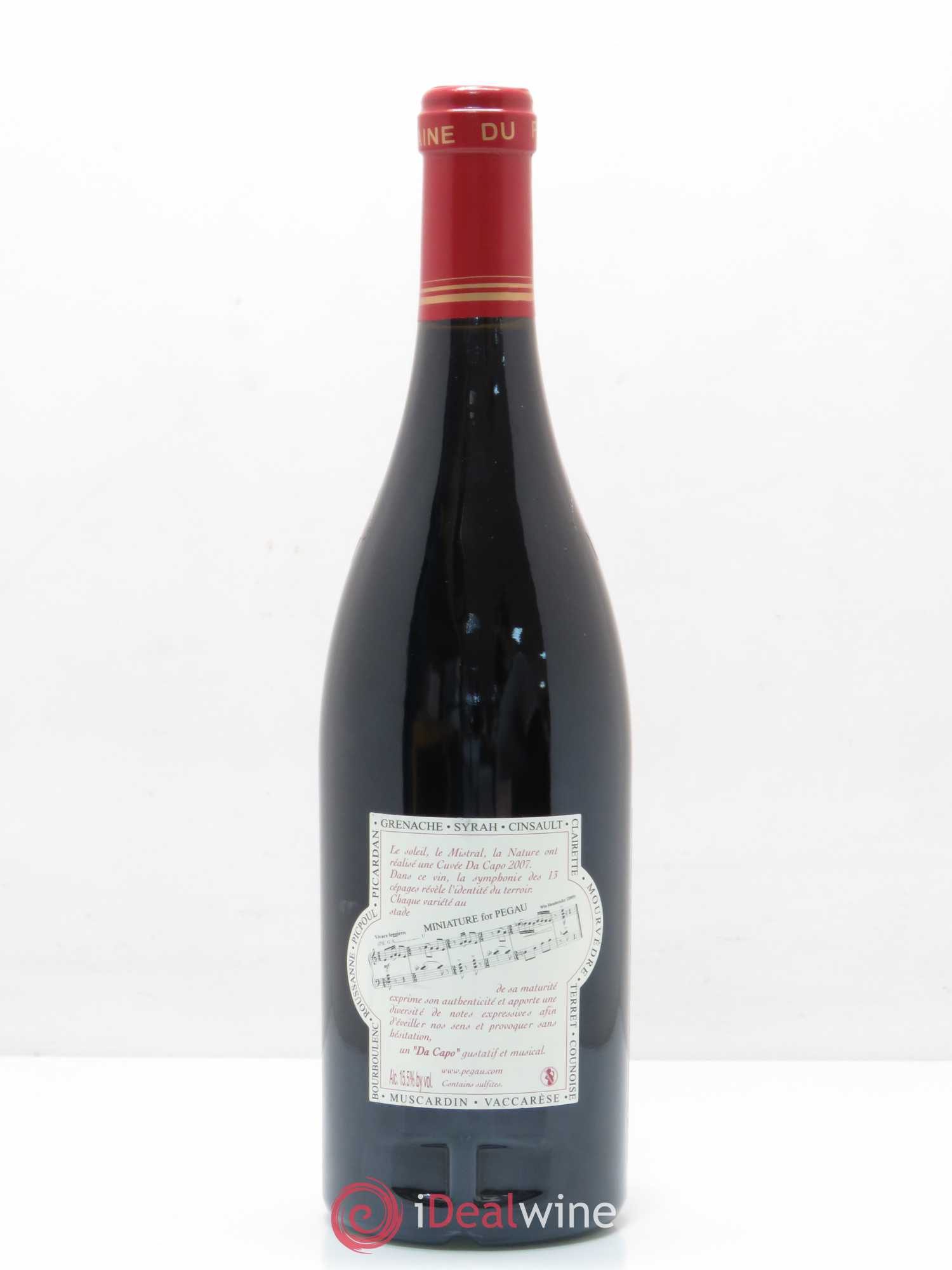 Châteauneuf-du-Pape Domaine du Pégau Cuvée Da Capo Paul et Laurence Féraud 2007 - Lot de 1 bouteille - 1