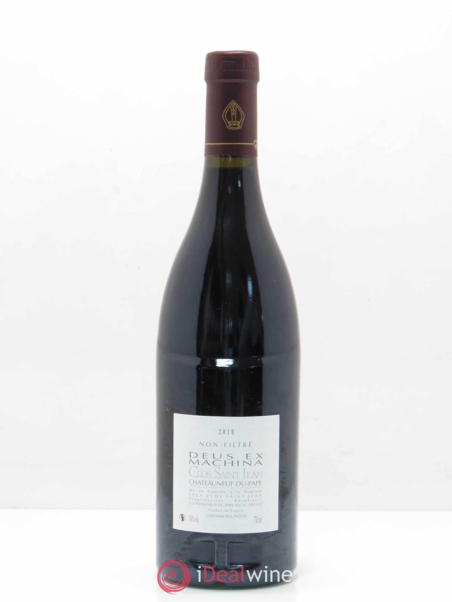 Châteauneuf-du-Pape Clos Saint-Jean Deus Ex Machina Pascal et Vincent Maurel 2010 - Lot de 1 bouteille - 1