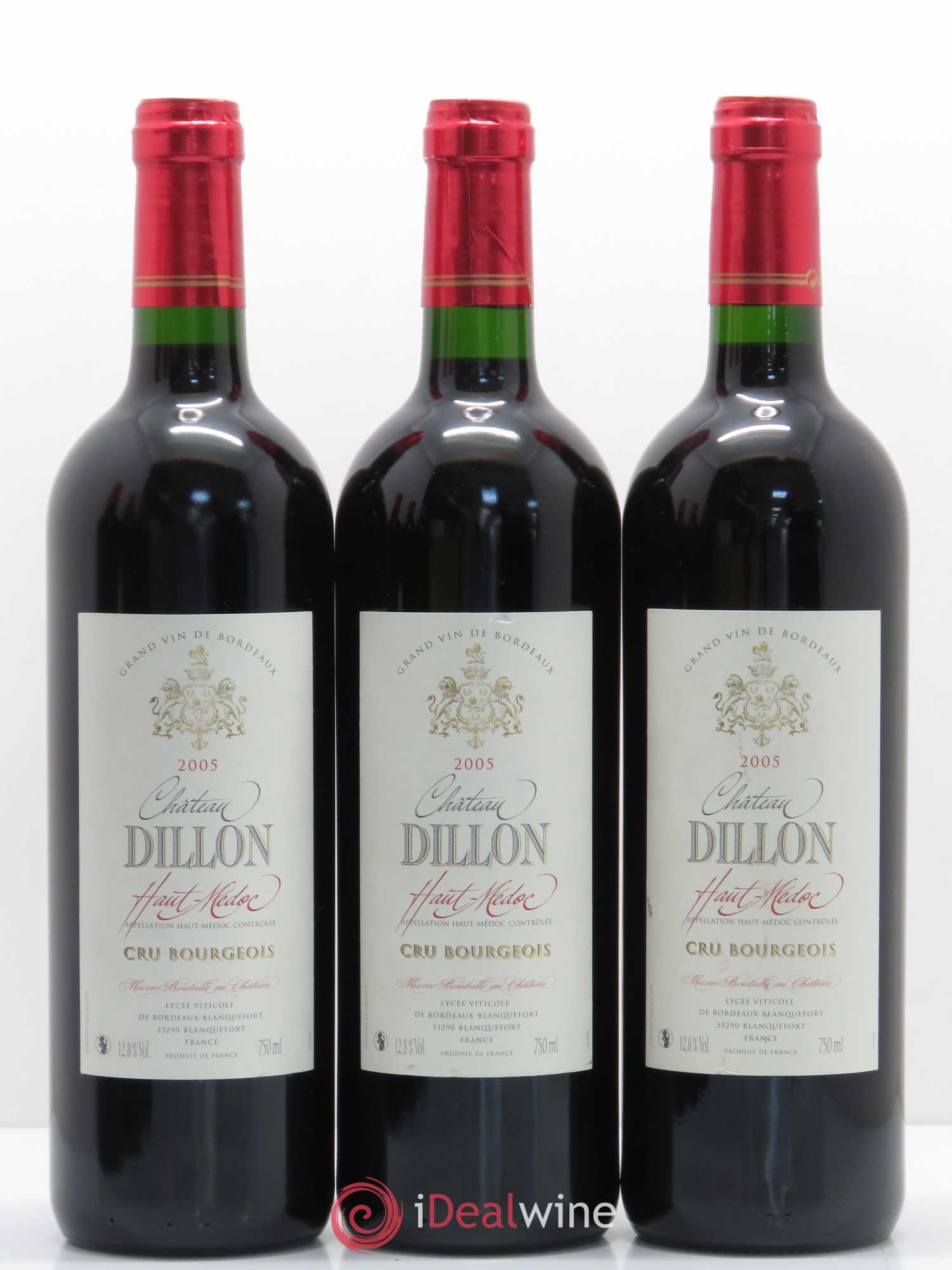 Château Dillon Cru Bourgeois (sans prix de réserve) 2005 - Lot de 6 bouteilles - 1