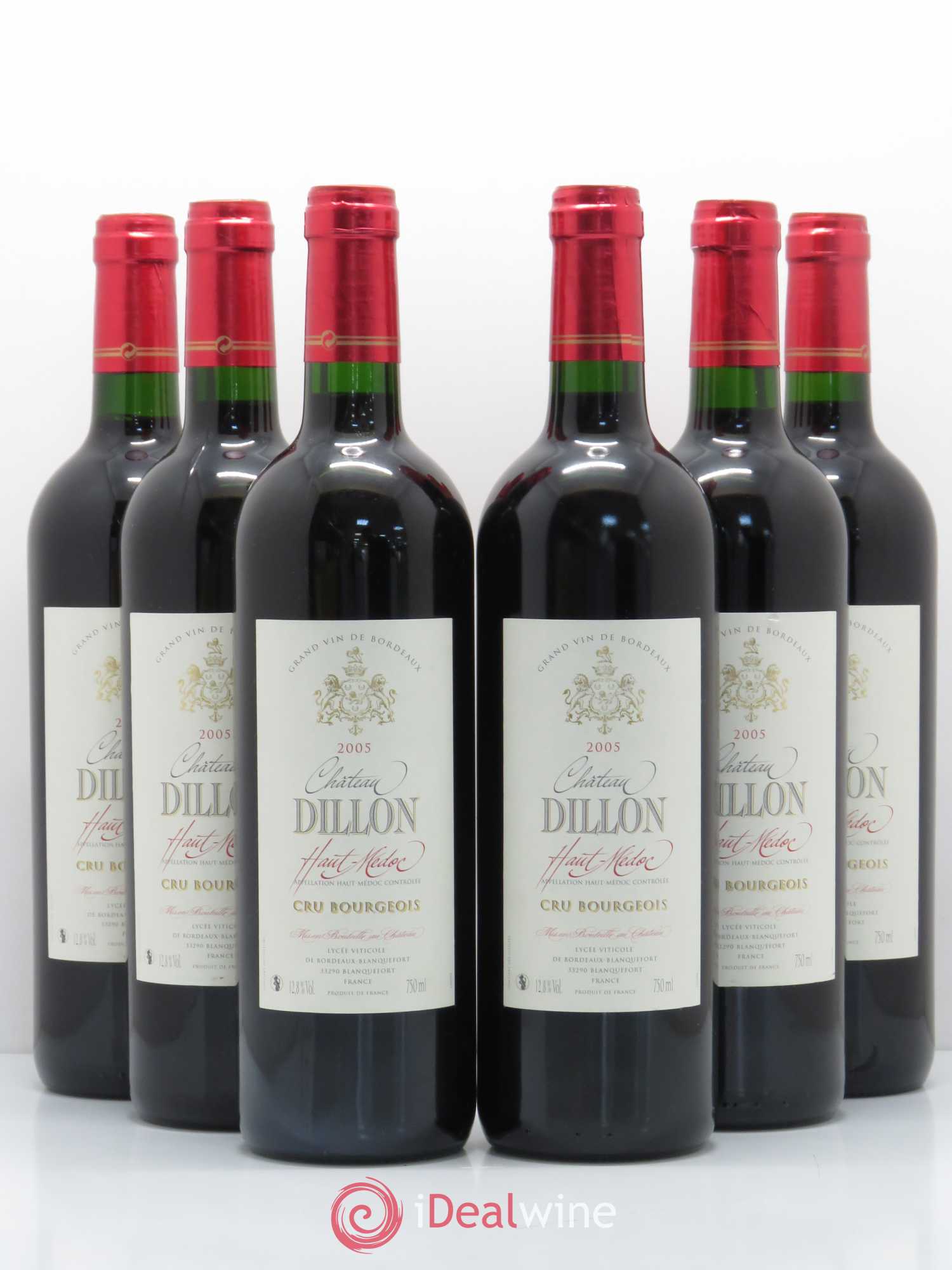 Château Dillon Cru Bourgeois (sans prix de réserve) 2005 - Lot de 6 bouteilles - 0