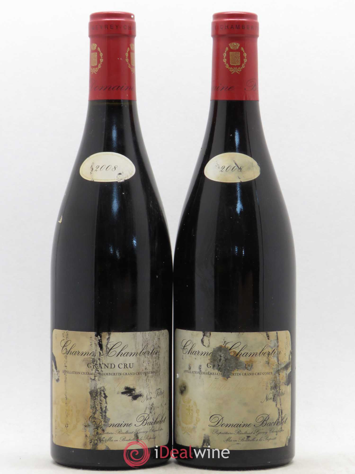 Charmes-Chambertin Grand Cru Vieilles Vignes Denis Bachelet (Domaine) Vieilles Vignes 2008 - Lot de 2 bouteilles - 0