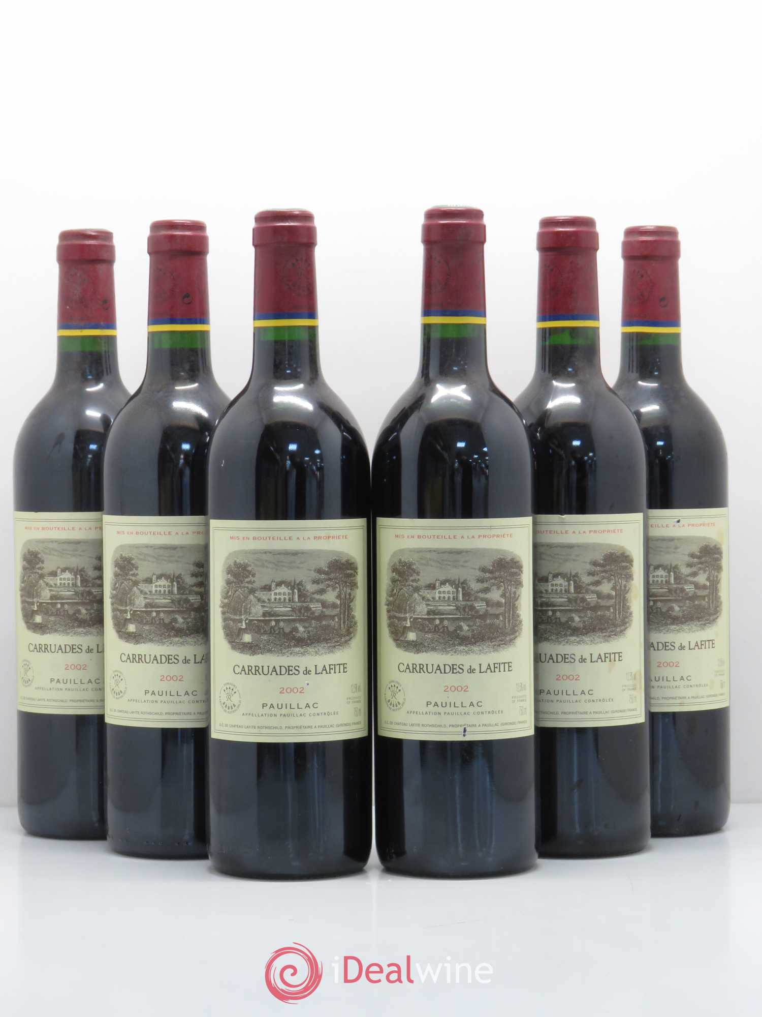 Carruades de Lafite Rothschild Second Vin 2002 - Lot de 6 bouteilles - 0