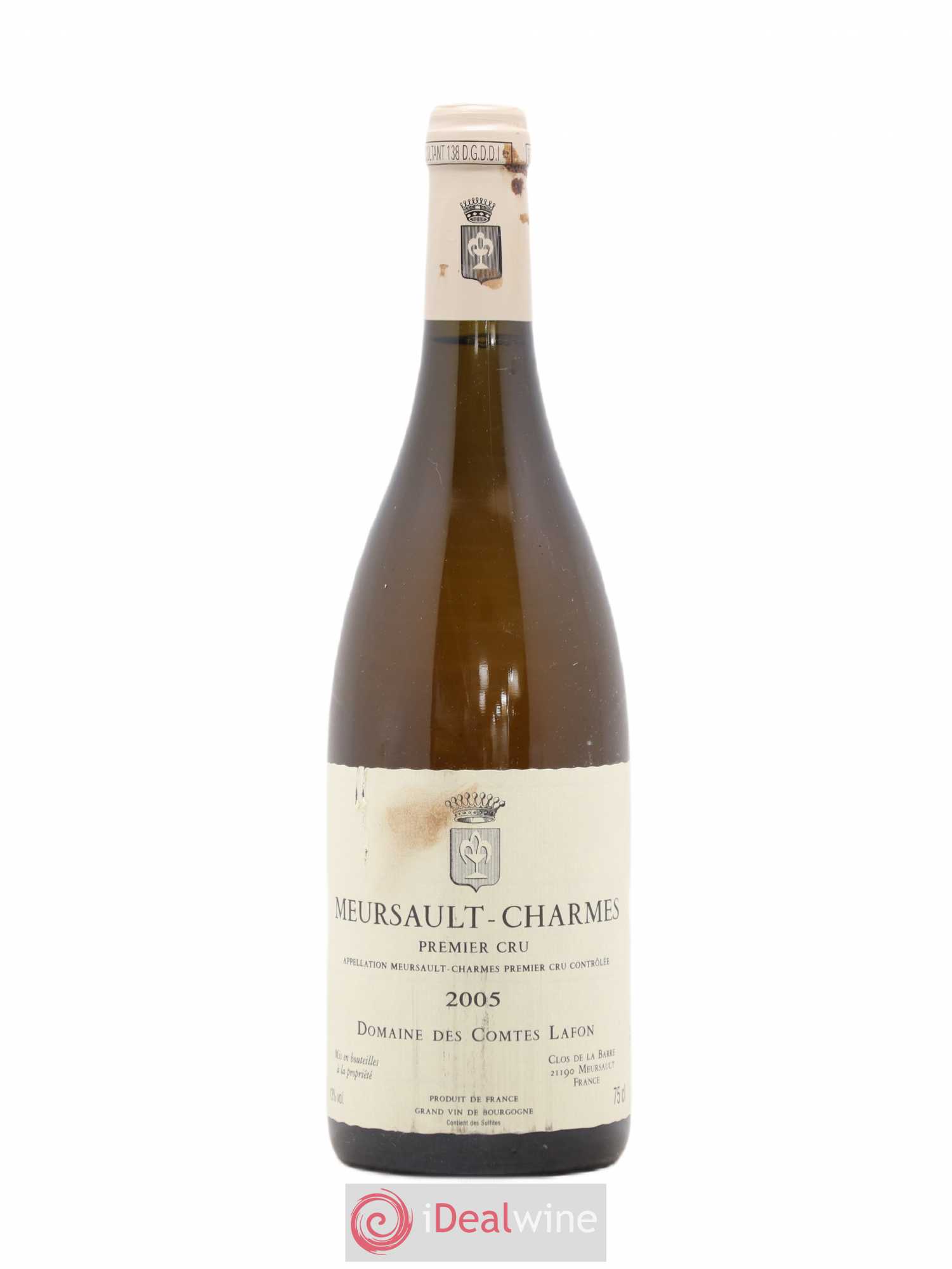 Meursault 1er Cru Charmes Comtes Lafon (Domaine des) 2005 - Lot de 1 bouteille - 0