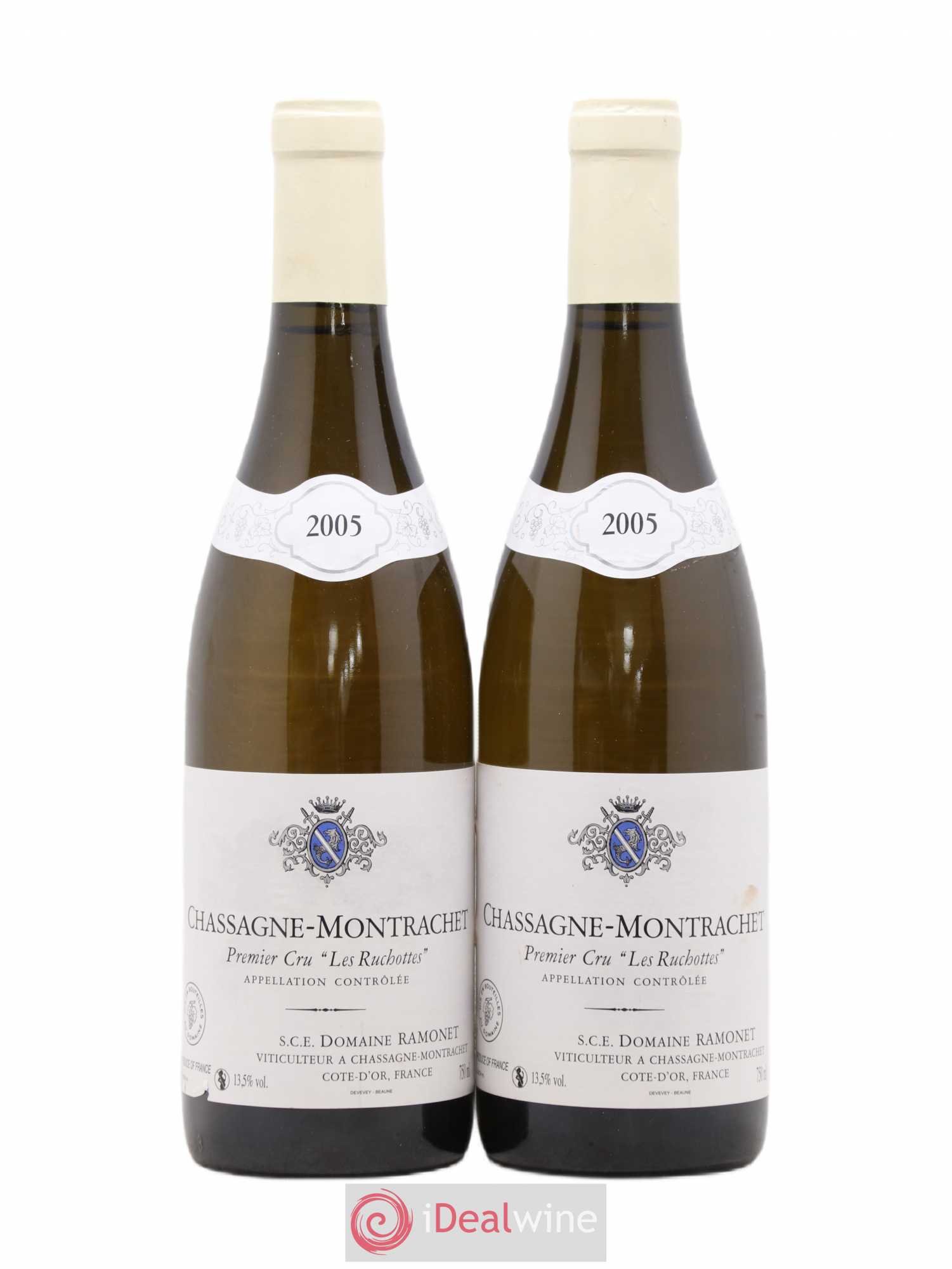Chassagne-Montrachet 1er Cru Les Ruchottes Ramonet (Domaine) 2005 - Lot de 2 bouteilles - 0