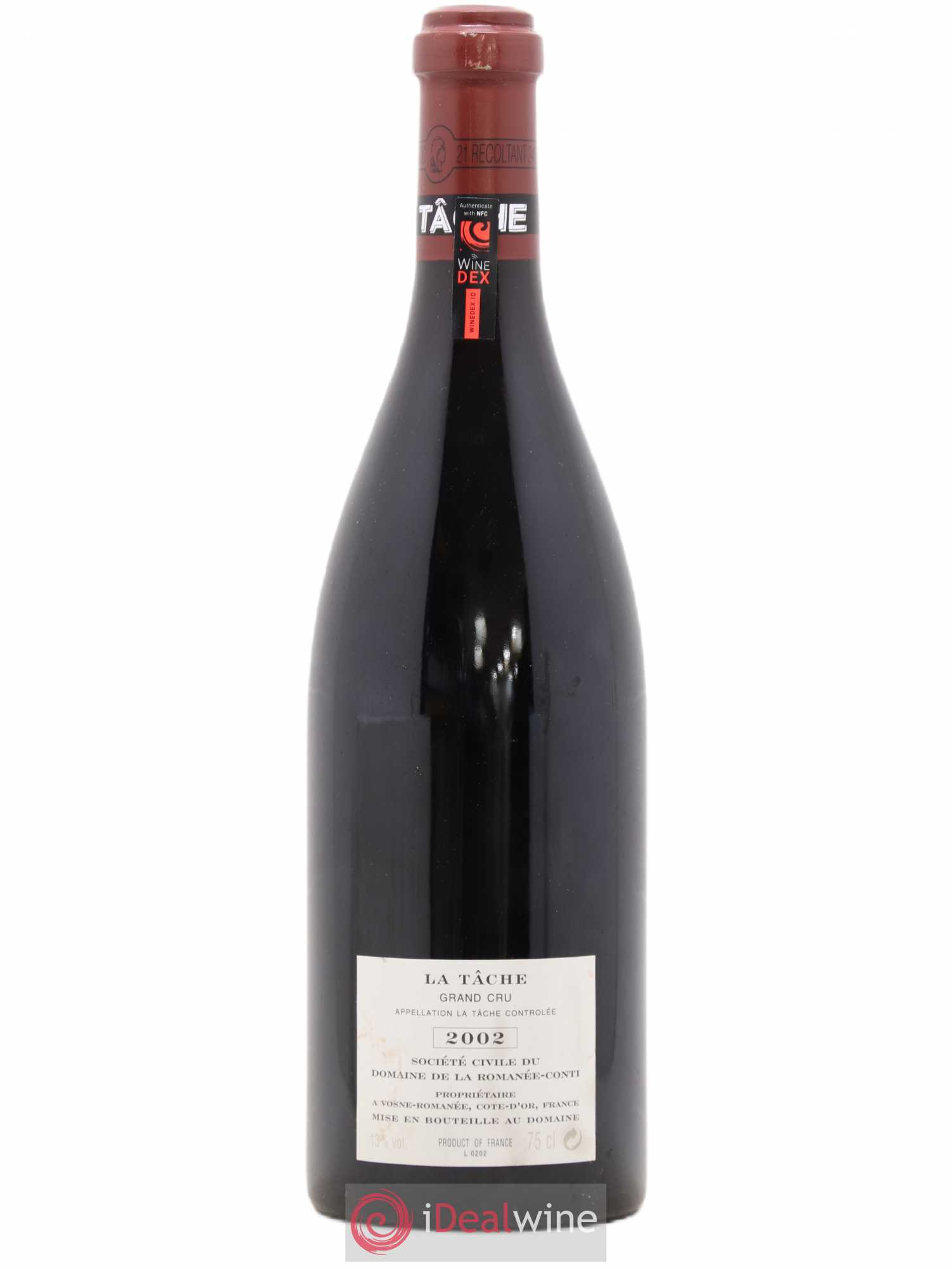 La Tâche Grand Cru Domaine de la Romanée-Conti 2002 - Lot de 1 bouteille - 1