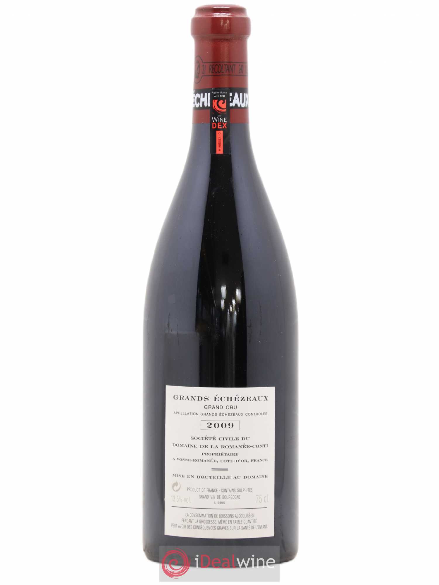 Grands-Echezeaux Grand Cru Domaine de la Romanée-Conti 2009 - Lot de 1 bouteille - 1