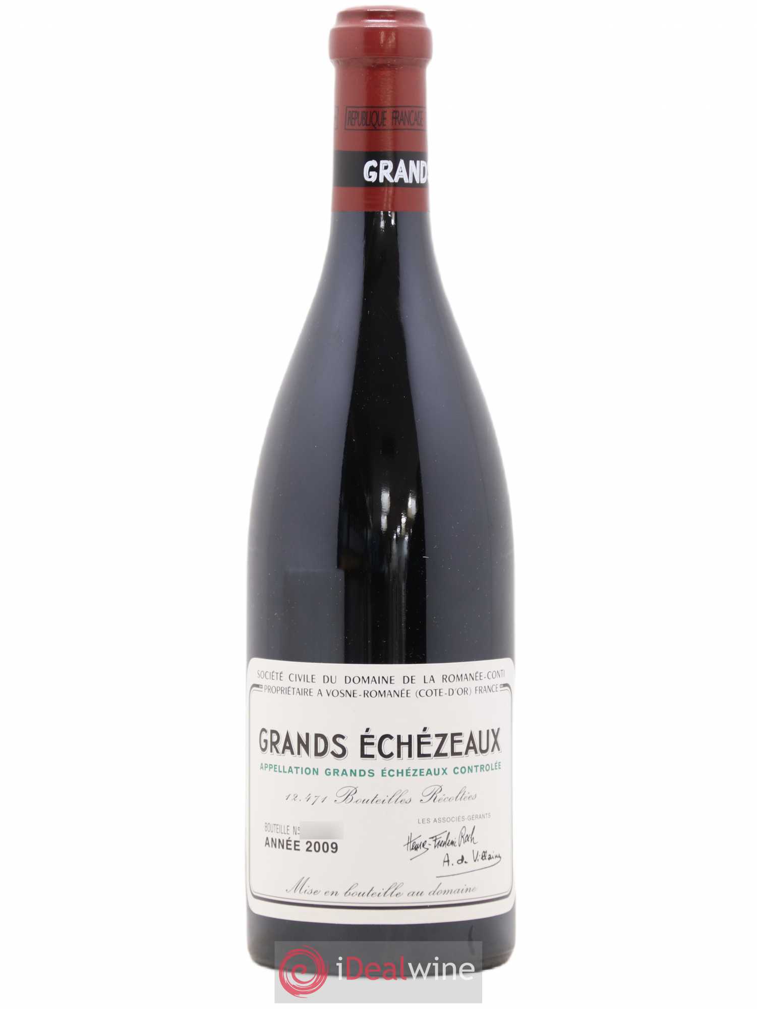 Grands-Echezeaux Grand Cru Domaine de la Romanée-Conti 2009 - Lot de 1 bouteille - 0