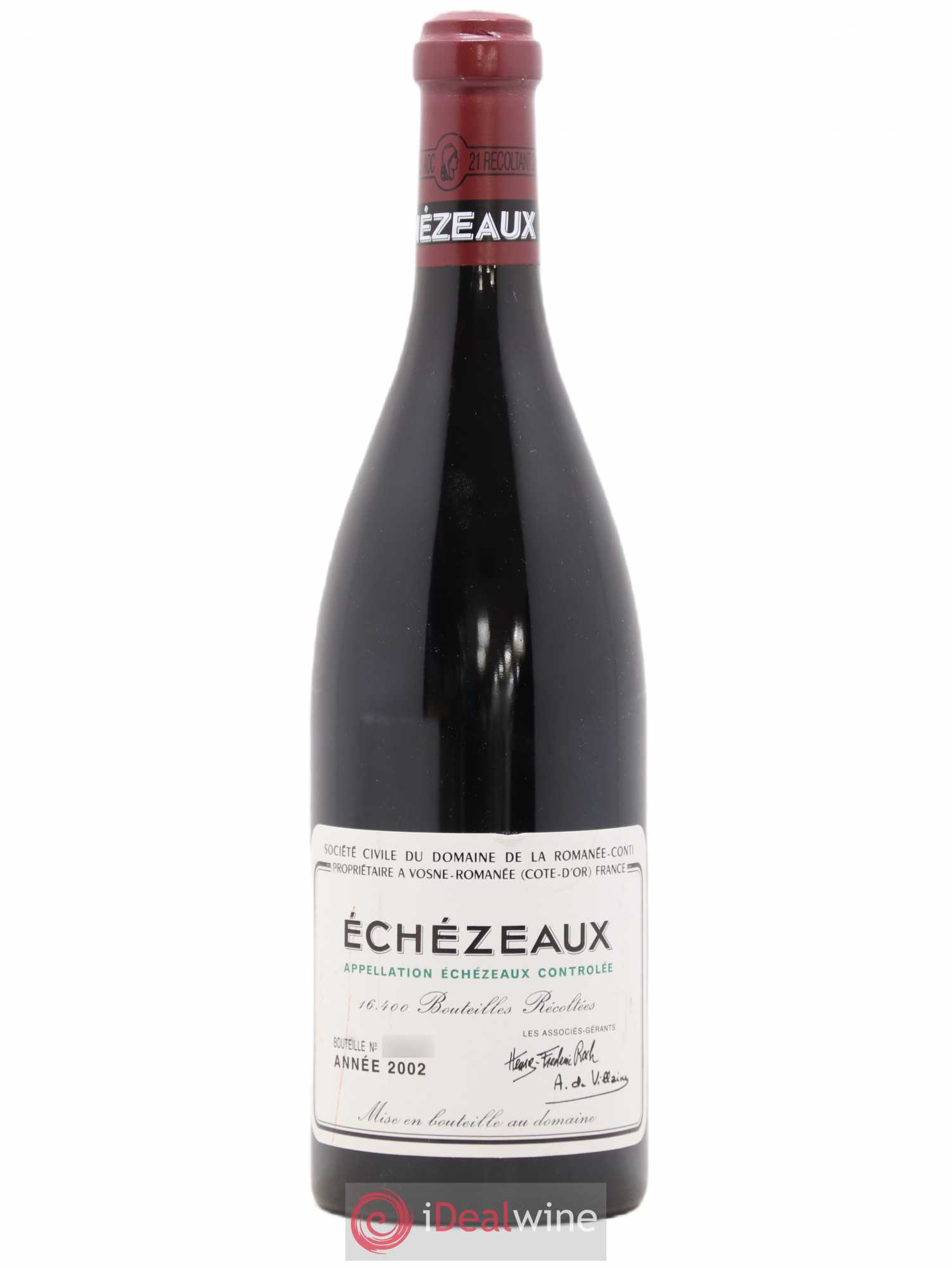 Echezeaux Grand Cru Domaine de la Romanée-Conti 2002 - Lot de 1 bouteille - 0