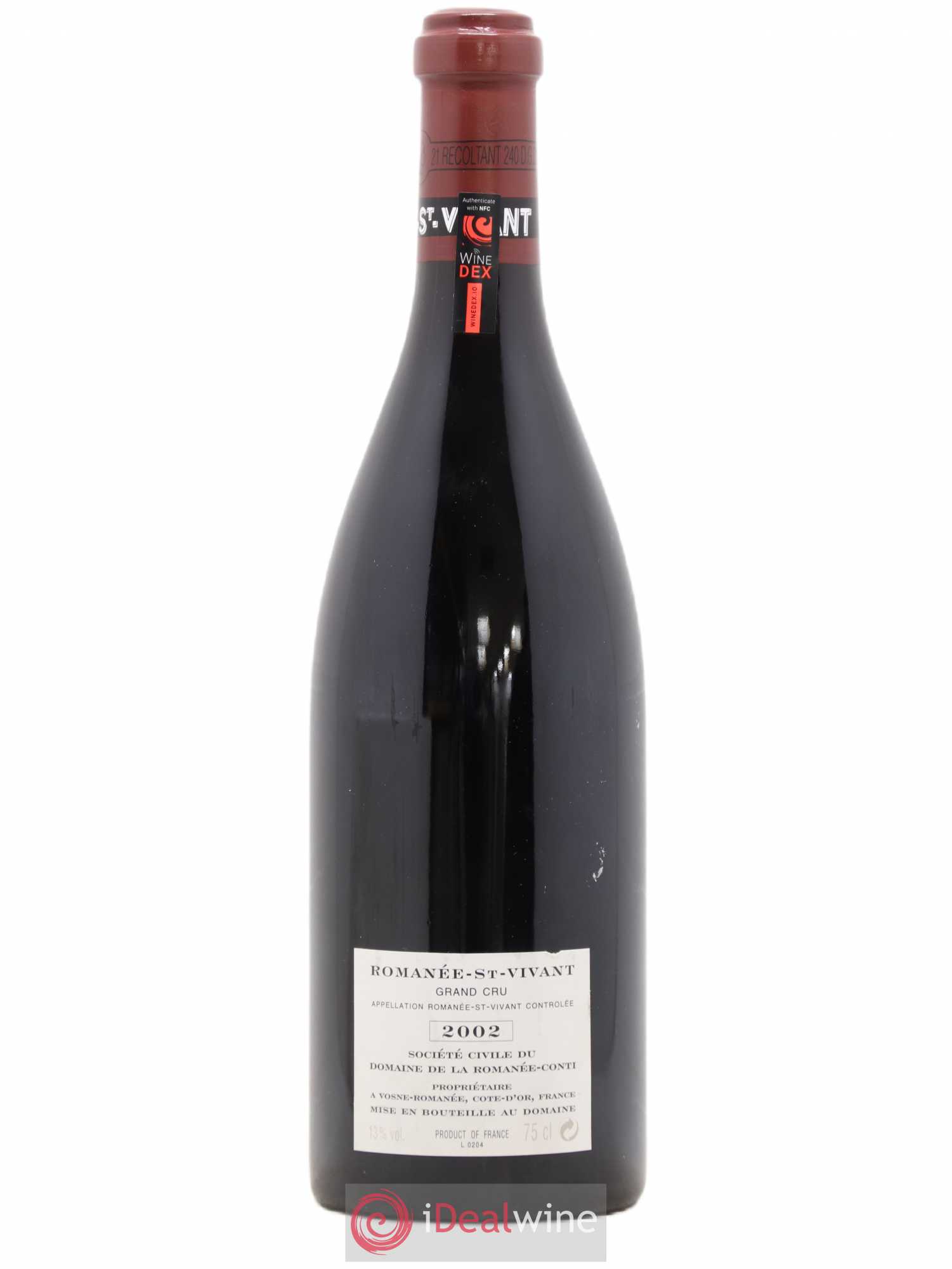 Romanée-Saint-Vivant Grand Cru Domaine de la Romanée-Conti 2002 - Lot de 1 bouteille - 1